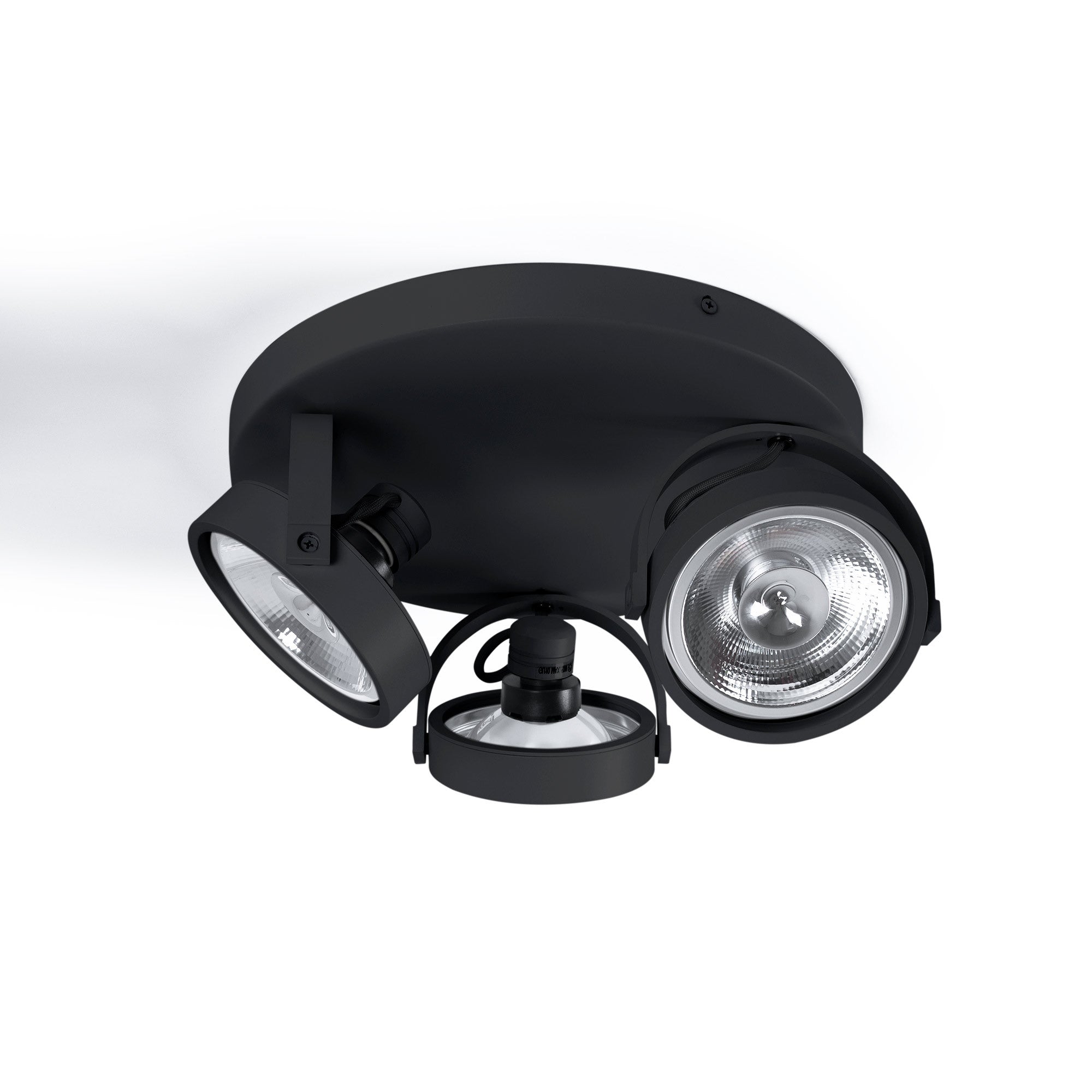 Aplique de techo triple orientable "IRIS 3" + 3 bombillas AR111