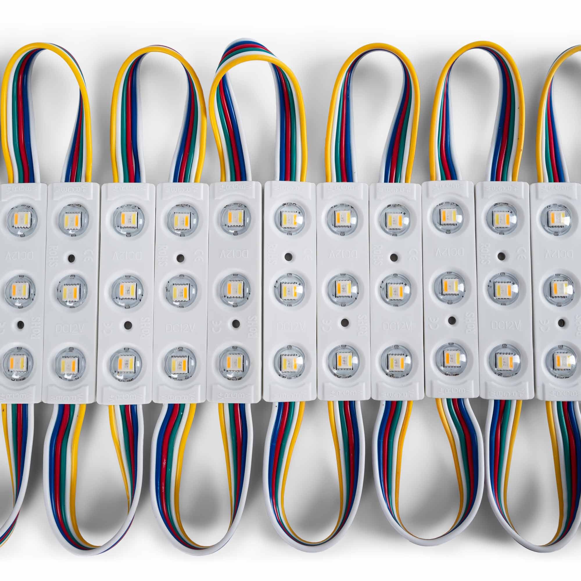 Módulos LED RGB + CCT para rótulos - 0.96W - 12V - IP65 - 120º