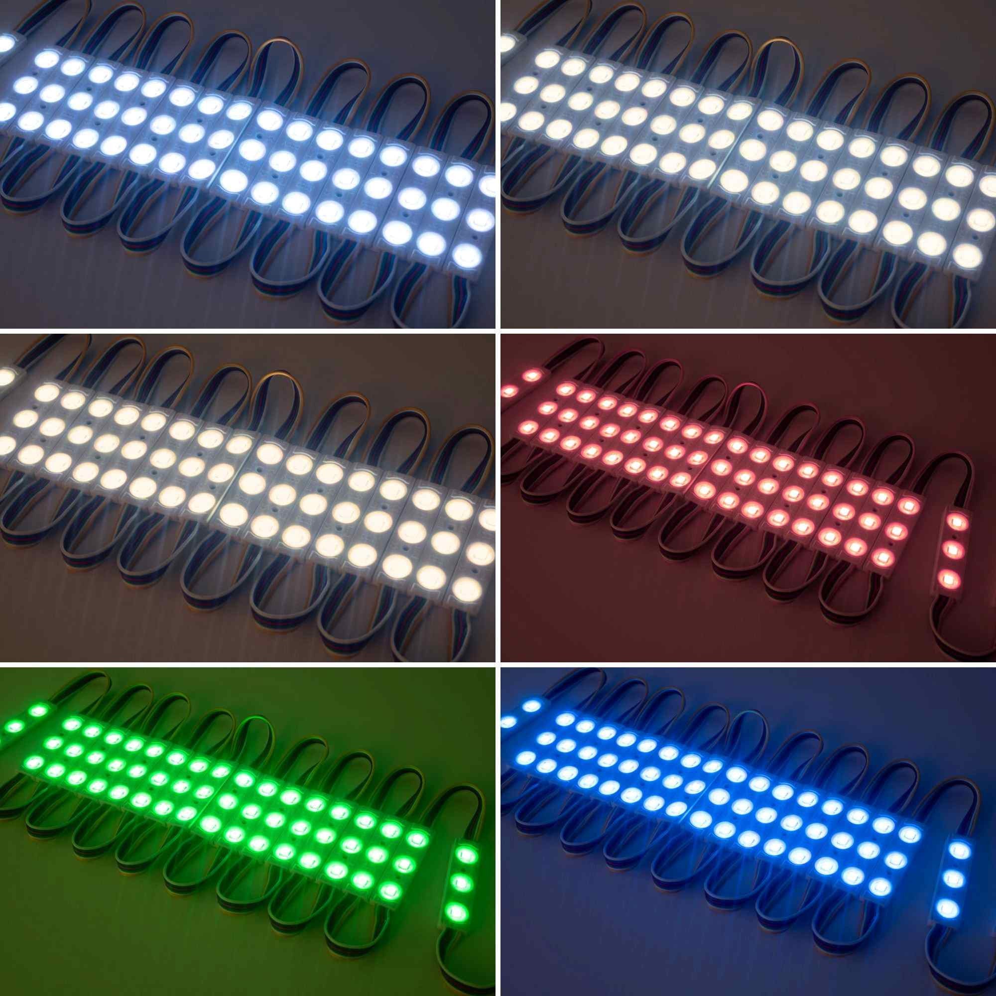 Módulos LED RGB + CCT para rótulos - 0.96W - 12V - IP65 - 120º