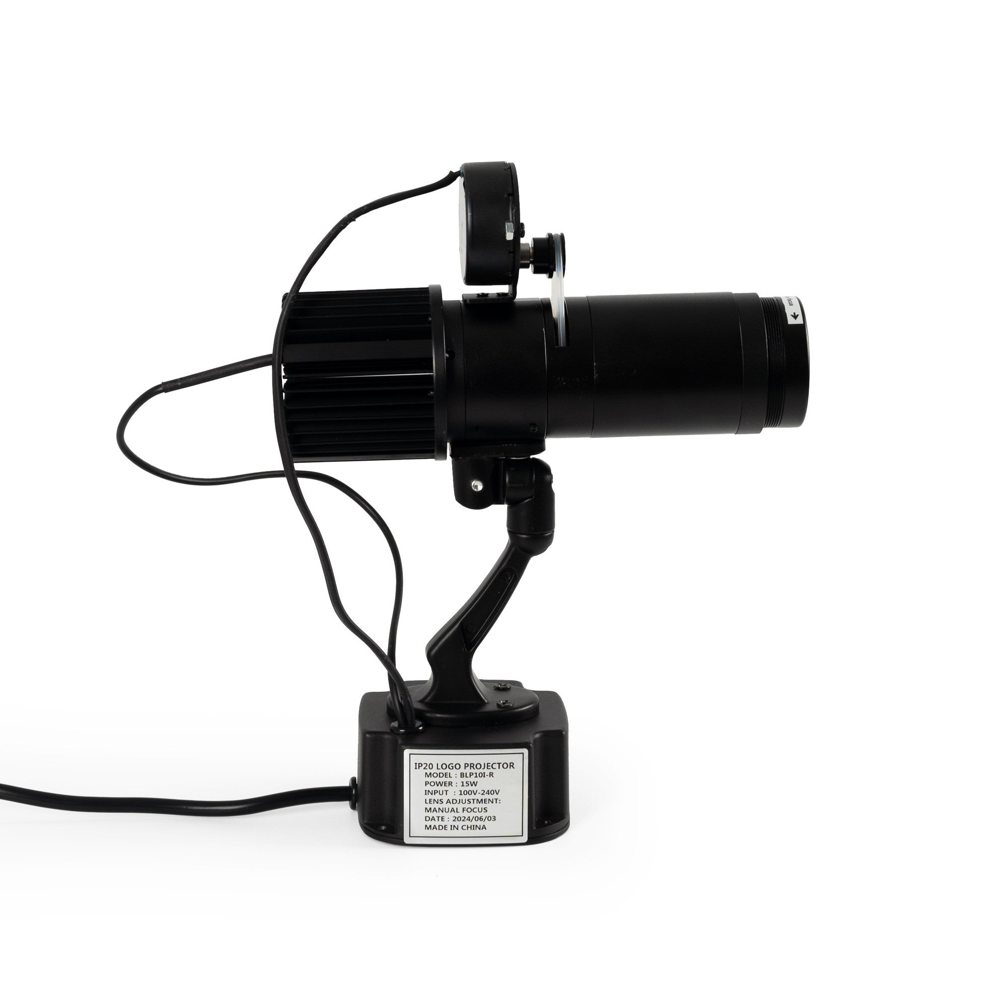 Proyector de logos LED GOBO 15W rotativo interior - Óptica 20° - IP20