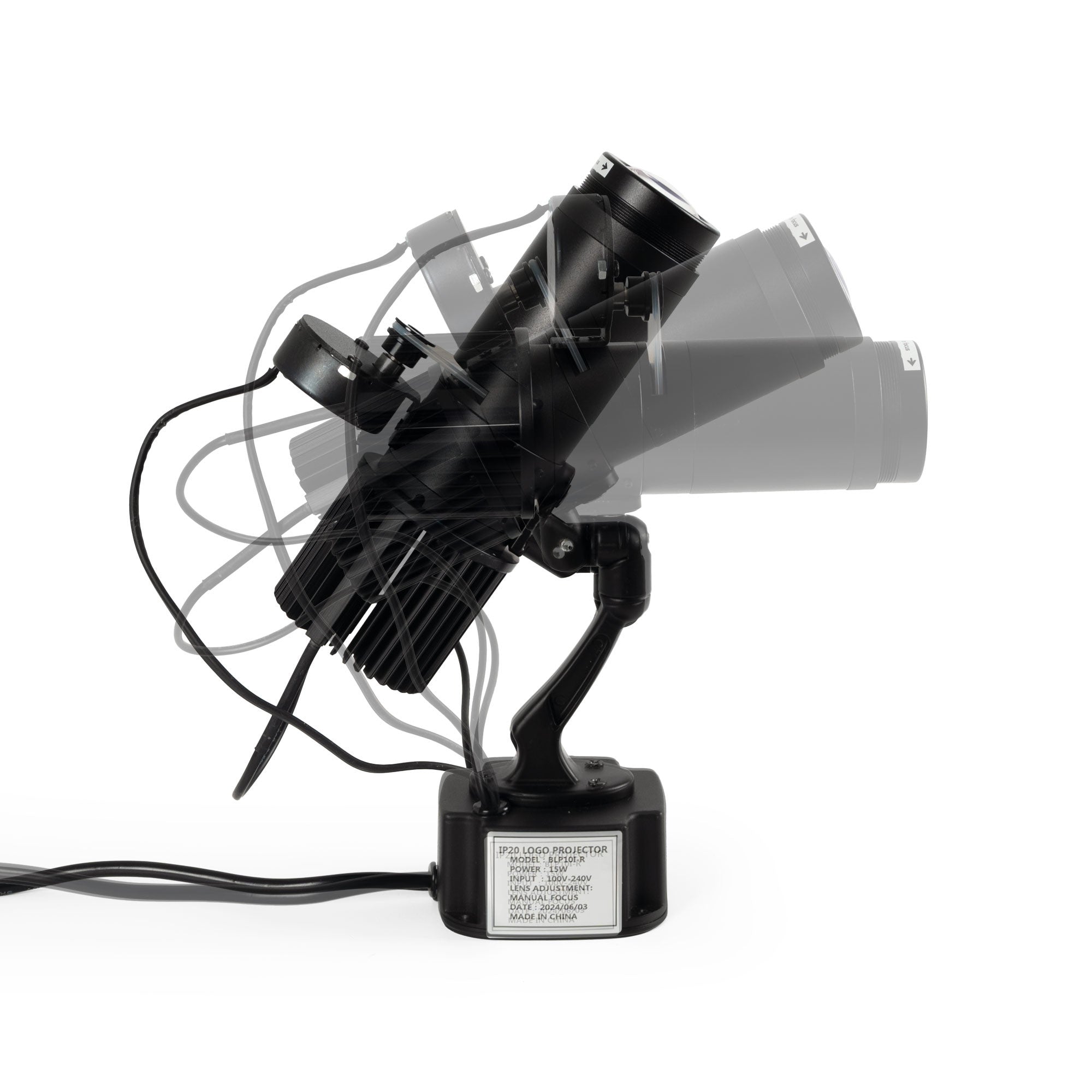 Proyector de logos LED GOBO 15W rotativo interior - Óptica 20° - IP20