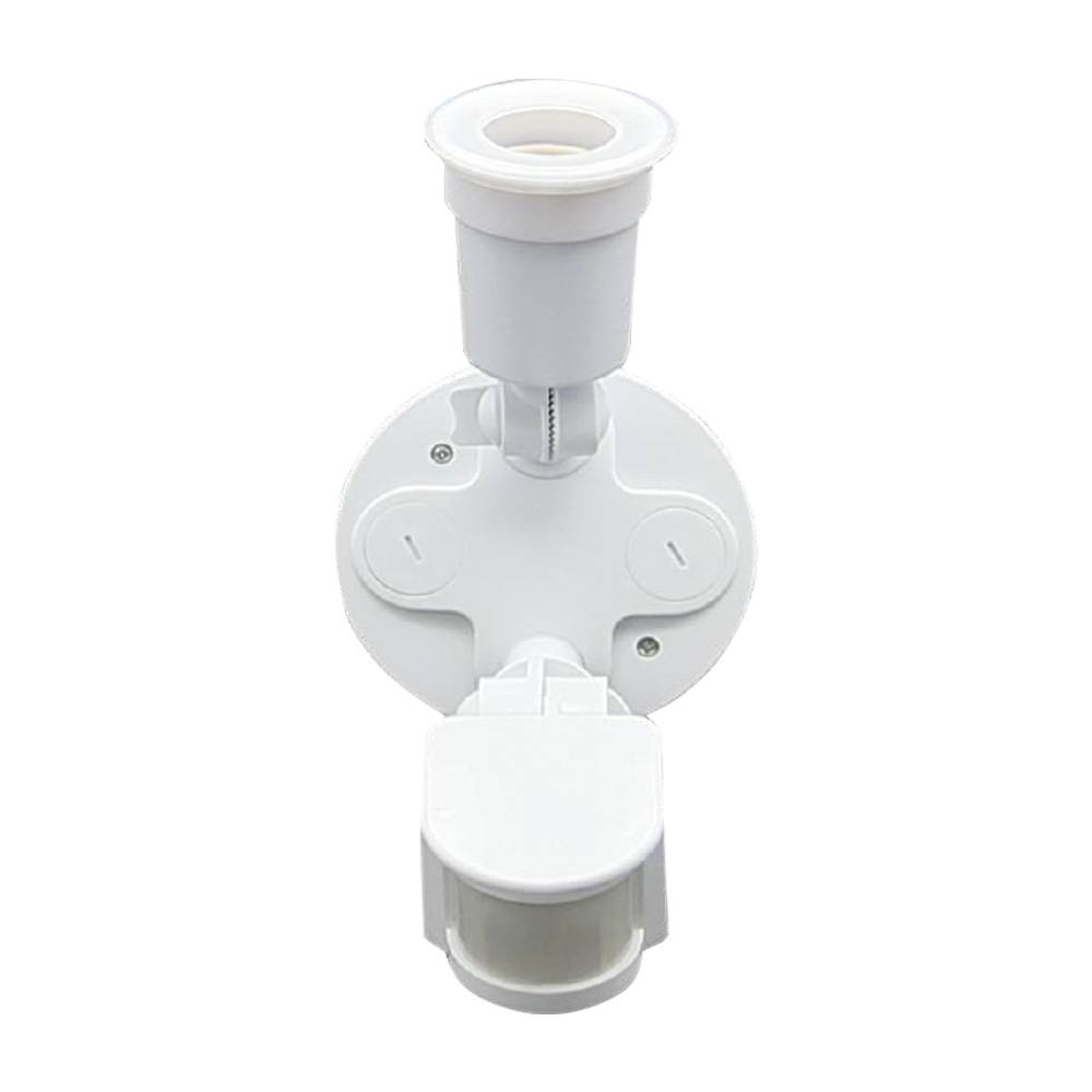 Portalámparas para bombilla LED E27 con sensor de movimiento PIR 180º IP44