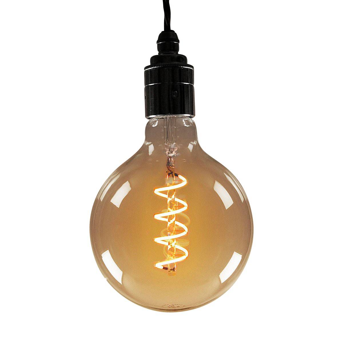 Bombilla Retro Vintage globo filamento espiral E27 G125 4W