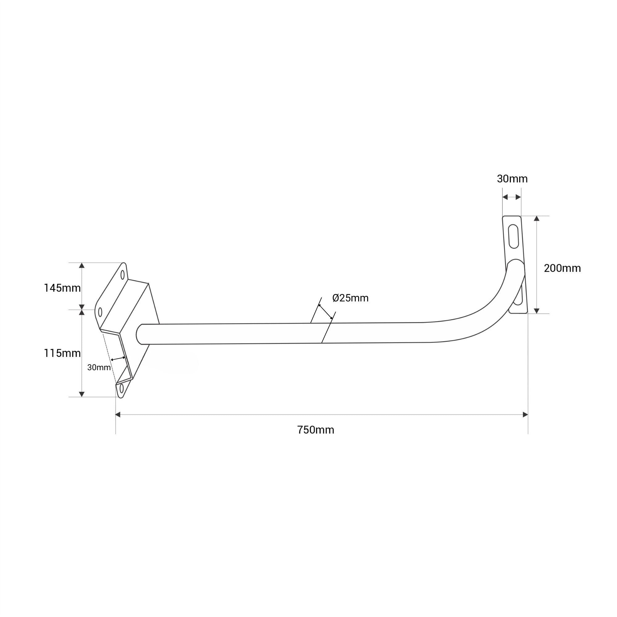 Soporte para proyector LED - 60cm - 80cm - 1 metro