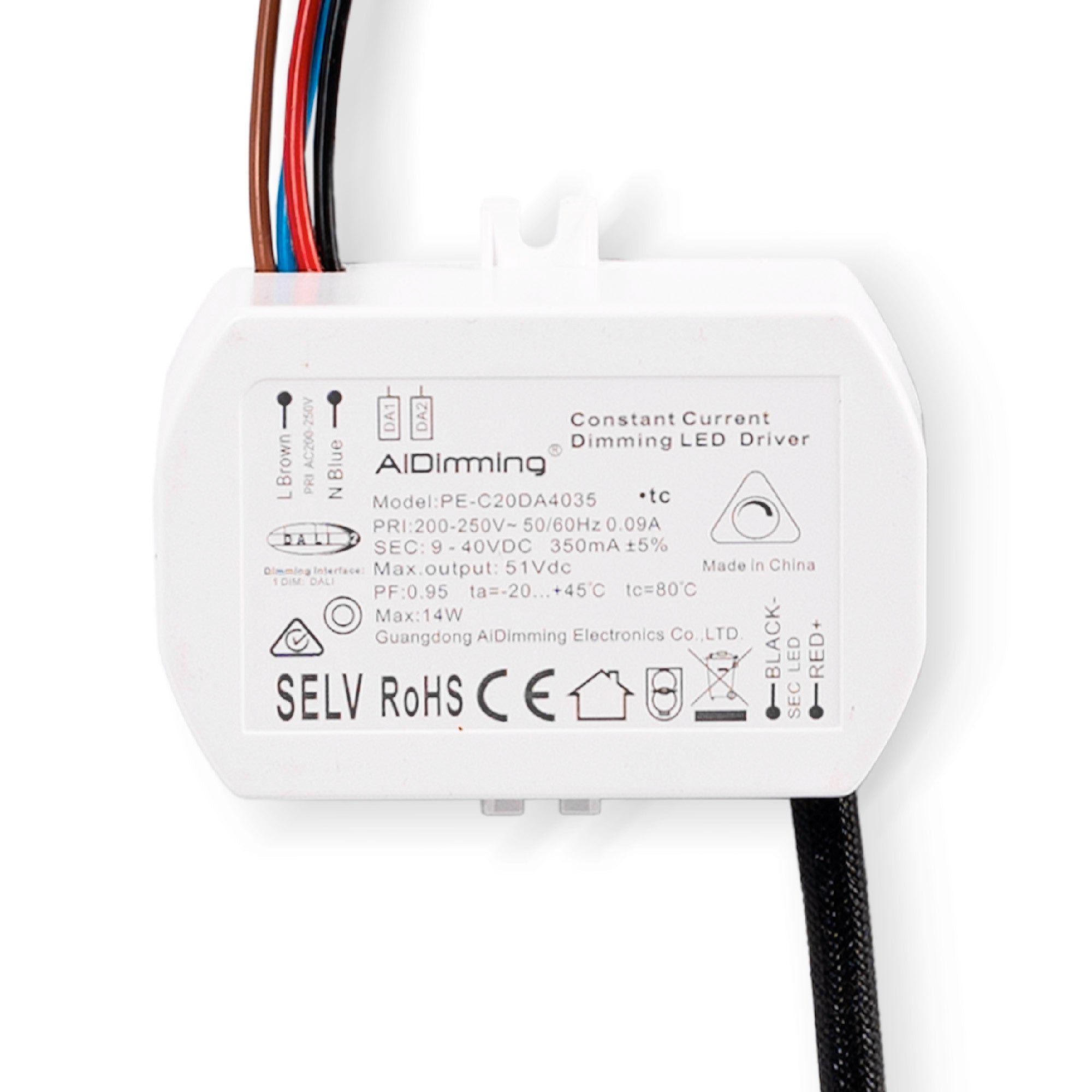 Módulo LED 15W para aro downlight MR16/GU10 - Regulable por DALI - 45º - CRI 90