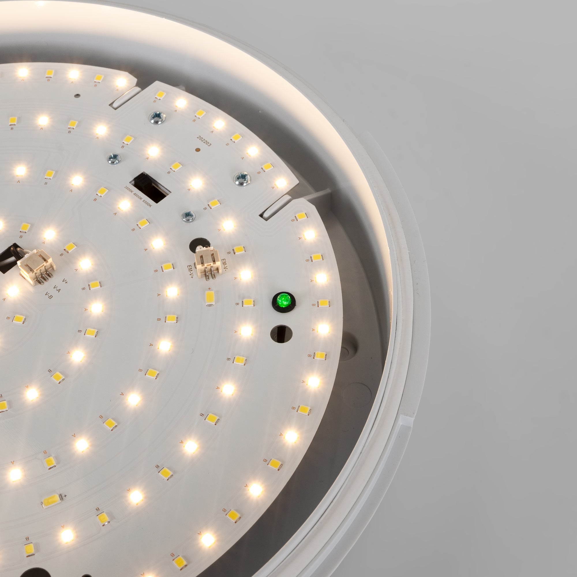 Plafón LED techo estanco / Luz de emergencia - CCT - Potencia ajustable 12W-16W - Ø31cm - IP65