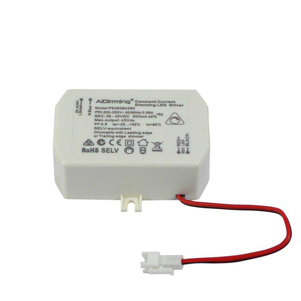 Driver regulable TRIAC de corriente constante 25-42V DC - 25W - 600mA