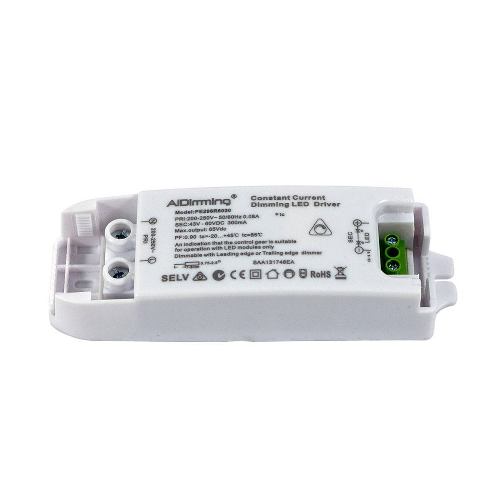 Driver regulable TRIAC de corriente constante 43-60V 18W 300mA