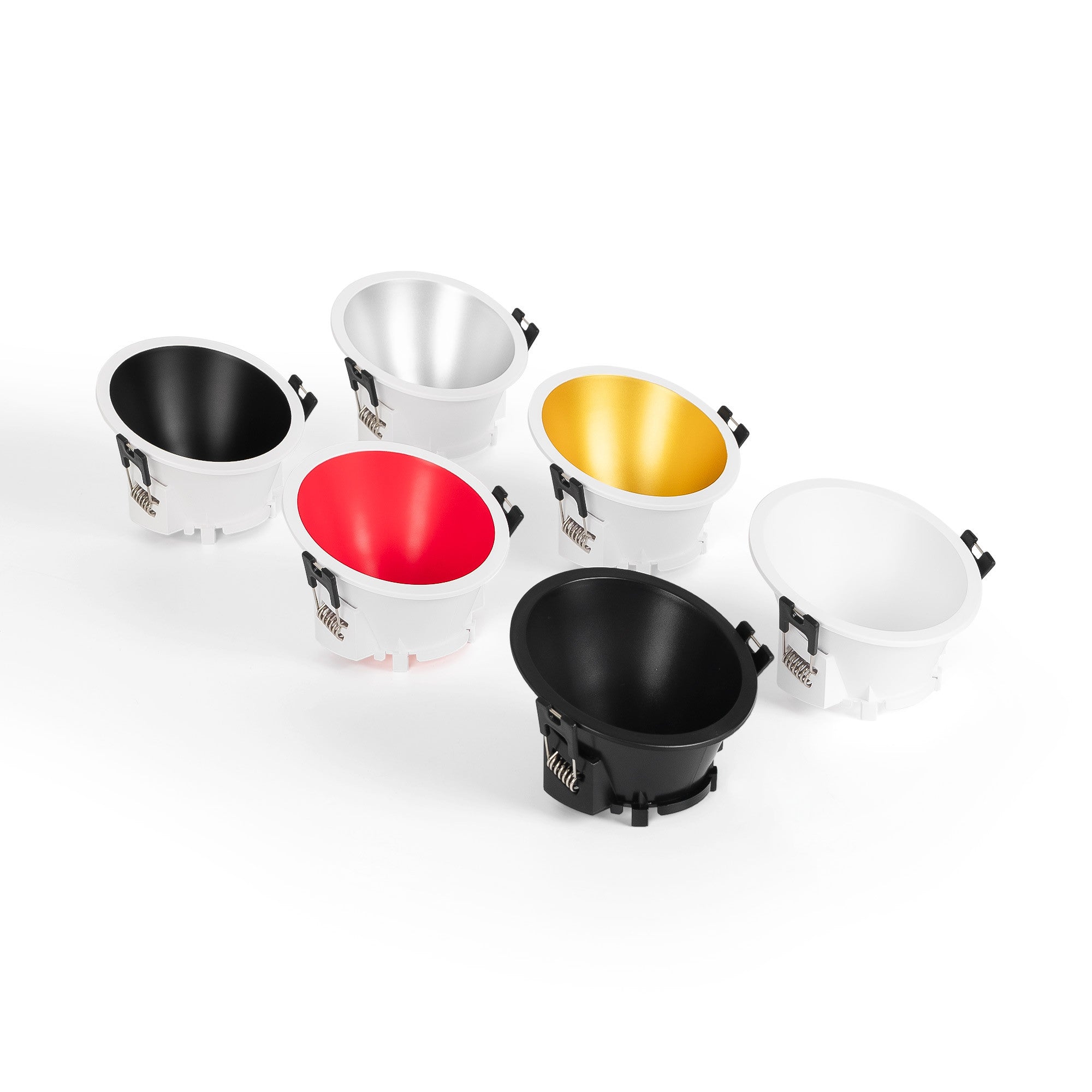 Aro downlight redondo asimétrico - Bajo UGR - Corte Ø85mm