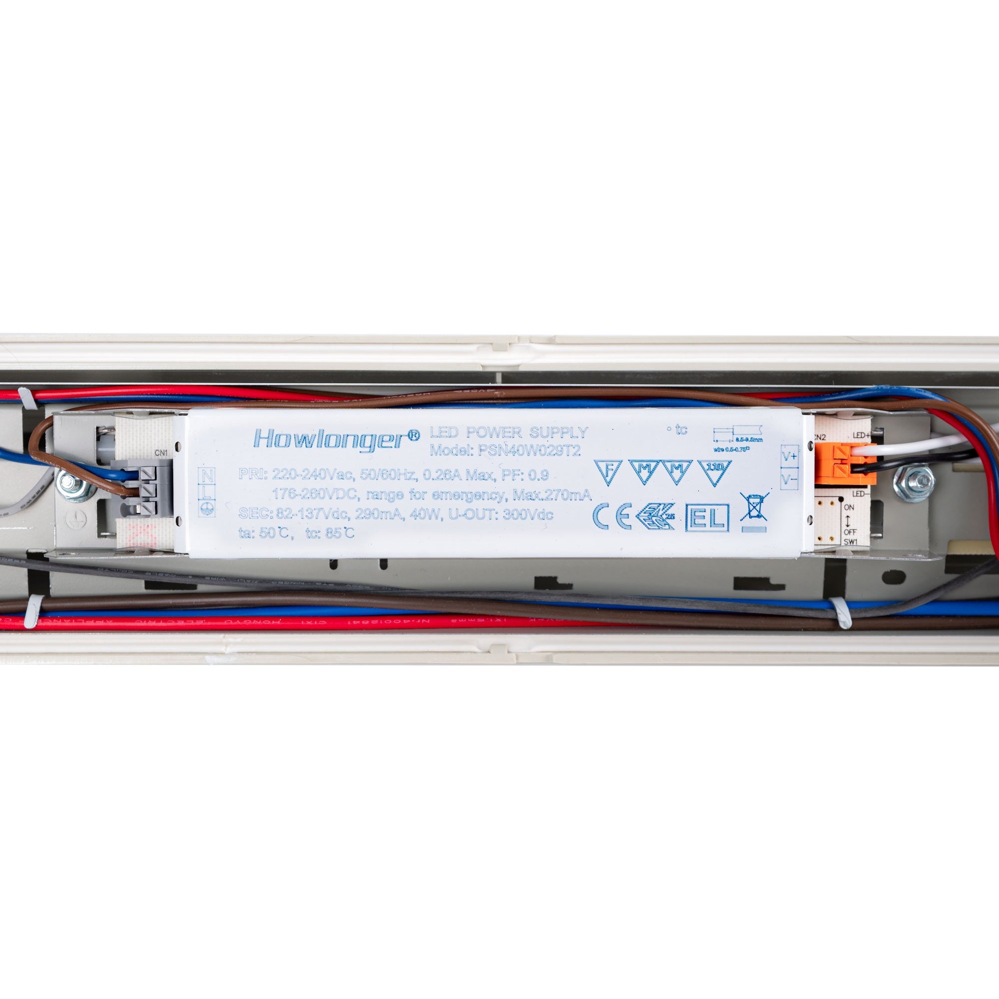 Pantalla estanca LED / Luz de emergencia - CCT - 120cm - Conectable - 40W - IP65