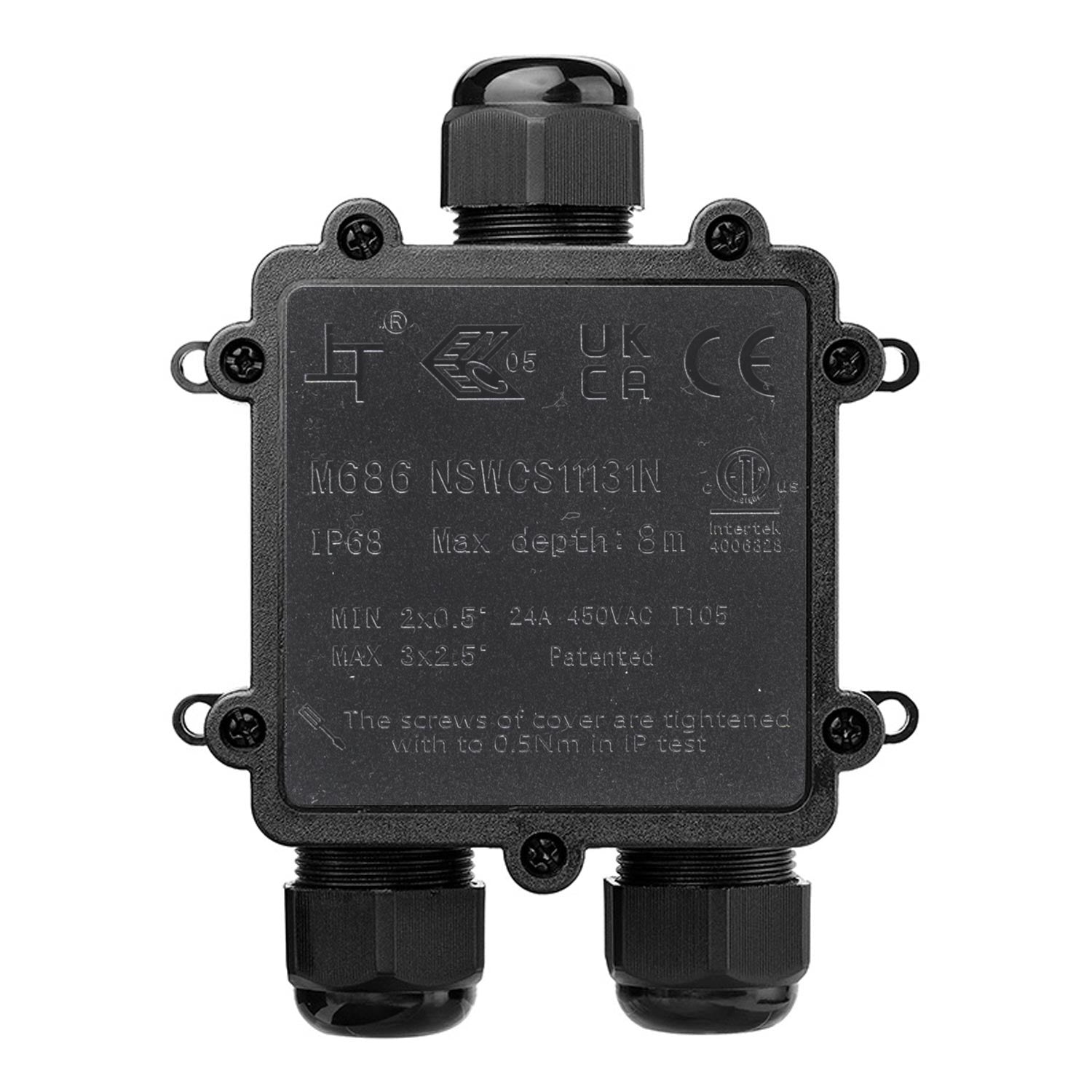 Caja de conexión impermeable en Y - IP68 - 0.5 - 2.5mm²