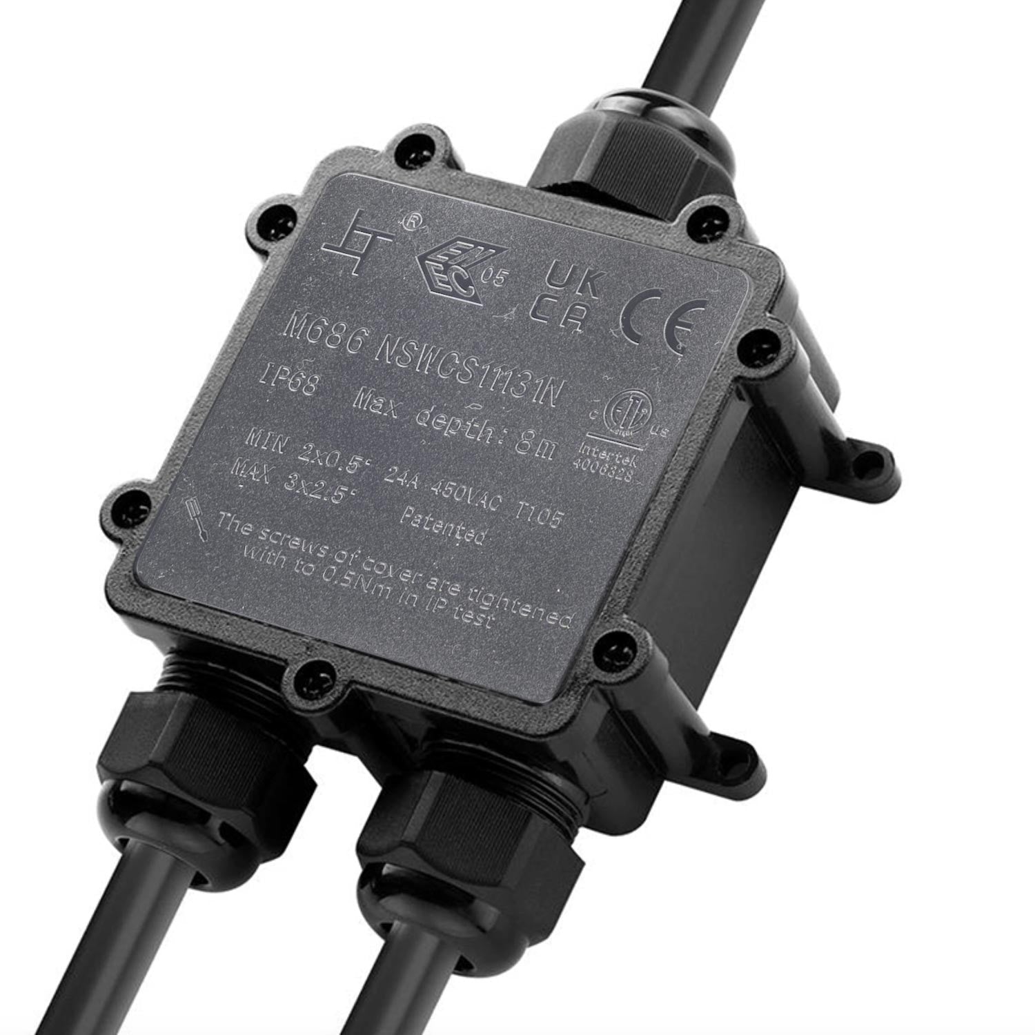 Caja de conexión impermeable en Y - IP68 - 0.5 - 2.5mm²