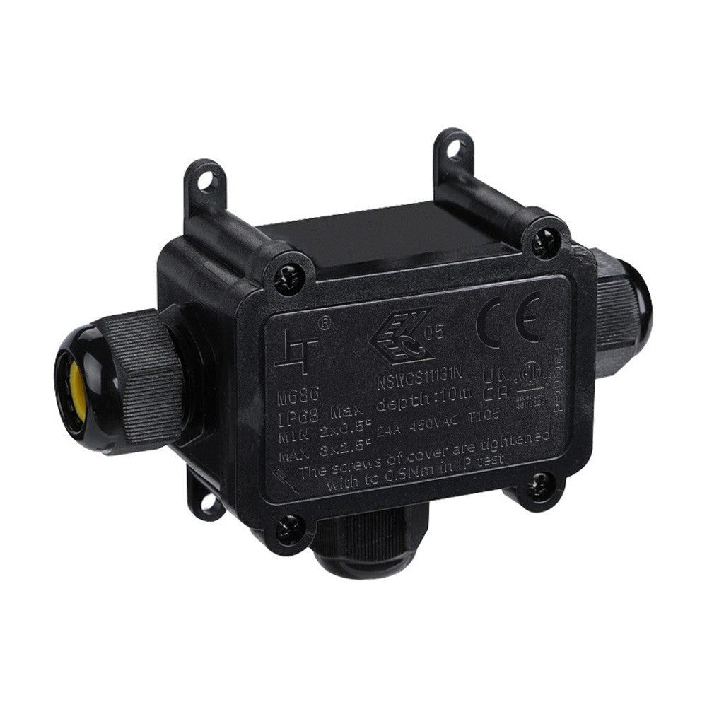 Caja de conexión impermeable en T - IP68 - 0.5 - 2.5mm²