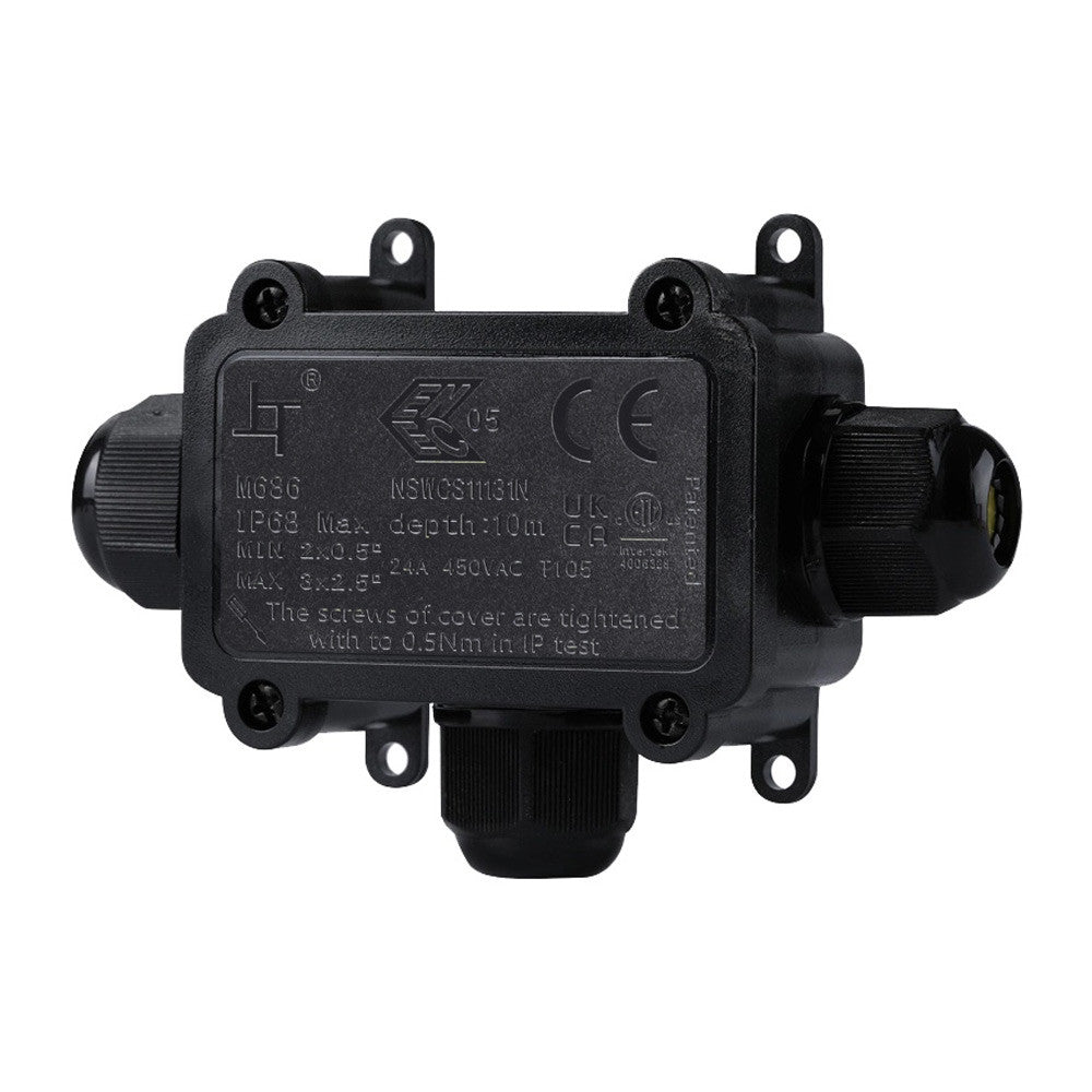 Caja de conexión impermeable en T - IP68 - 0.5 - 2.5mm²
