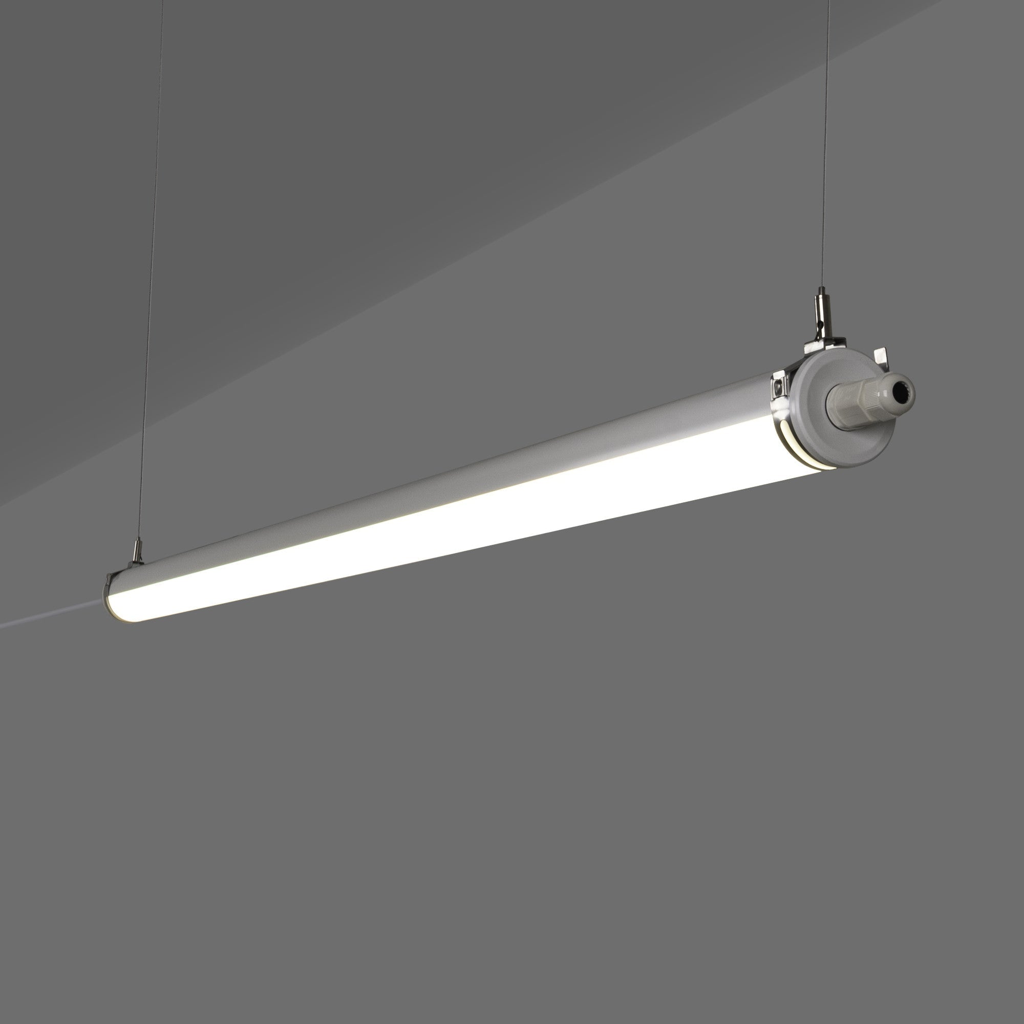 Luminaria estanca tubular para uso industrial - 150cm - 50W - 6900lm - IP65 - IK10