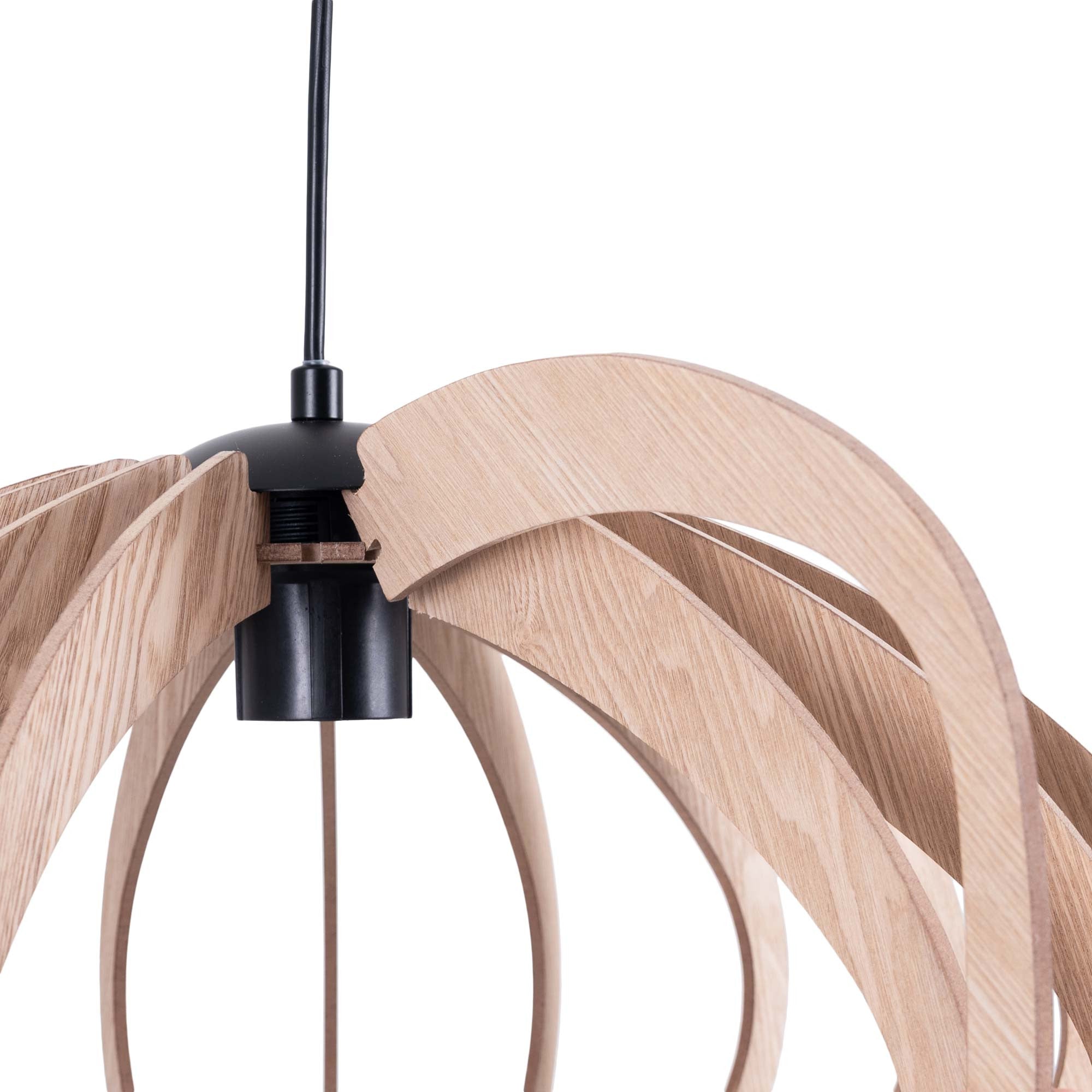 Lámpara colgante madera "Pili" - Ø 48cm - 1 x E27