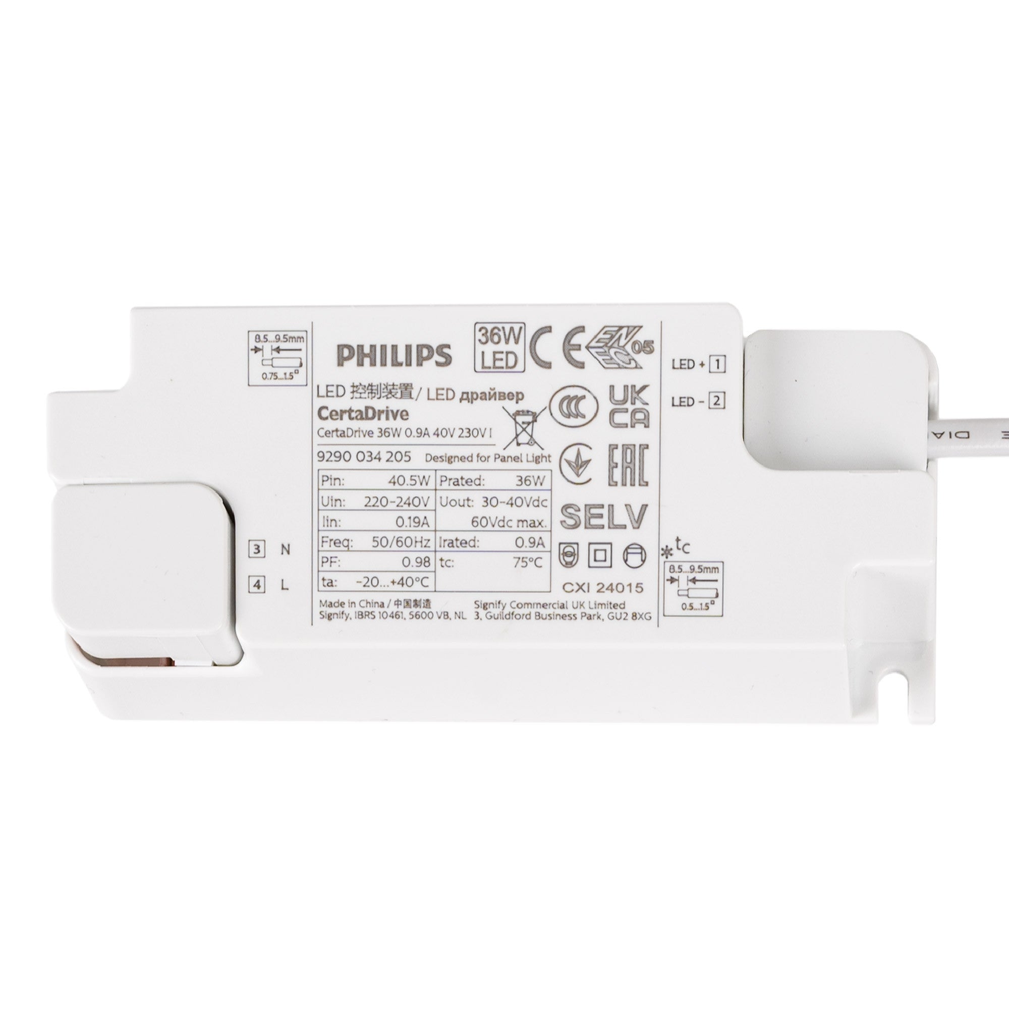 Panel LED empotrable Backlight 60x60cm - UGR18 - 36W - IP40 - Driver Philips