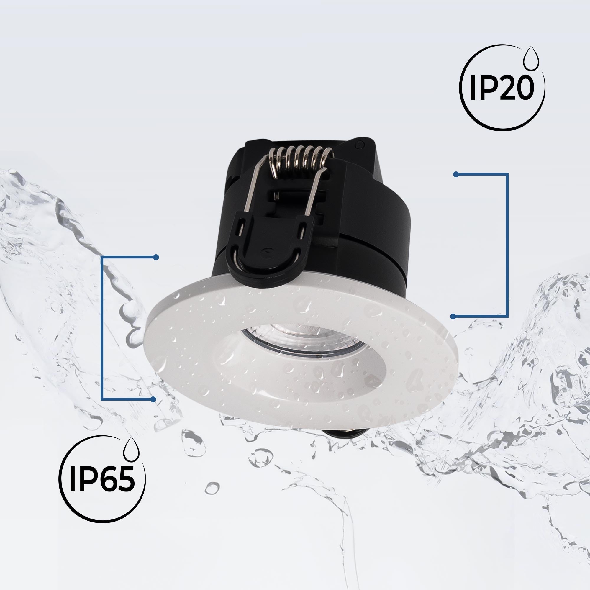 Downlight LED 6W CCT - TRIAC regulable - Corte Ø68mm - IP65