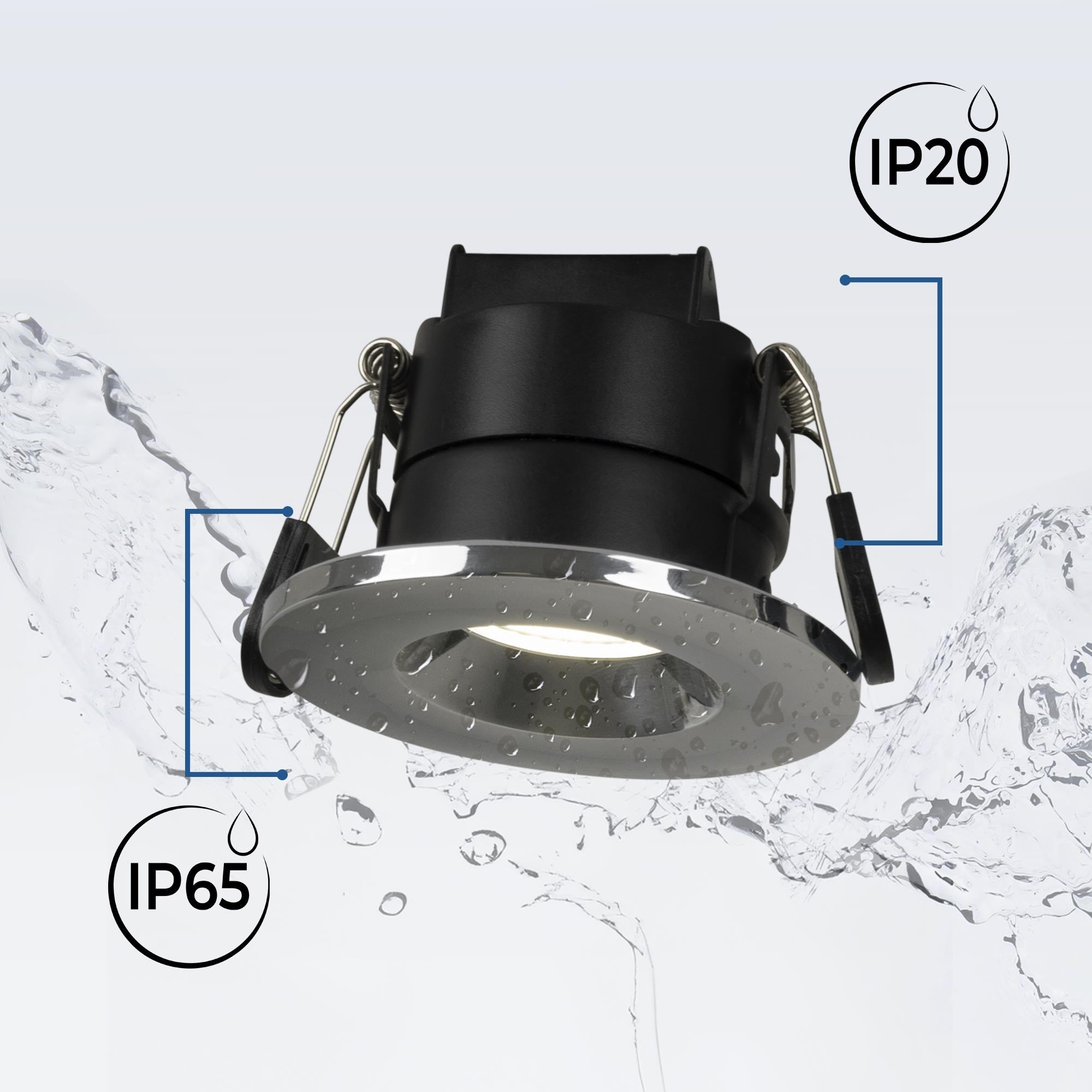 Downlight LED 6W CCT - TRIAC regulable - Corte Ø68mm - IP65