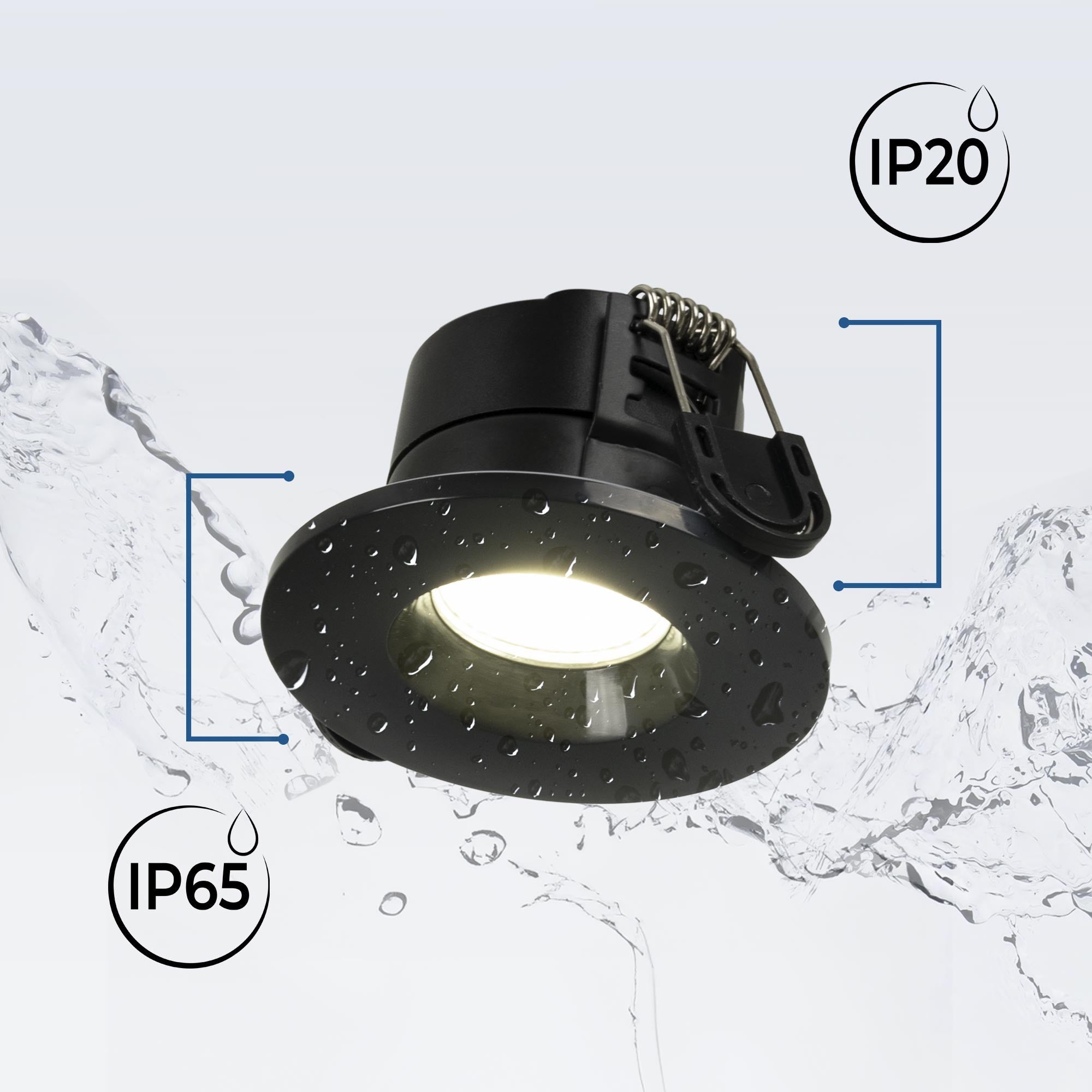 Downlight LED 6W CCT - TRIAC regulable - Corte Ø68mm - IP65