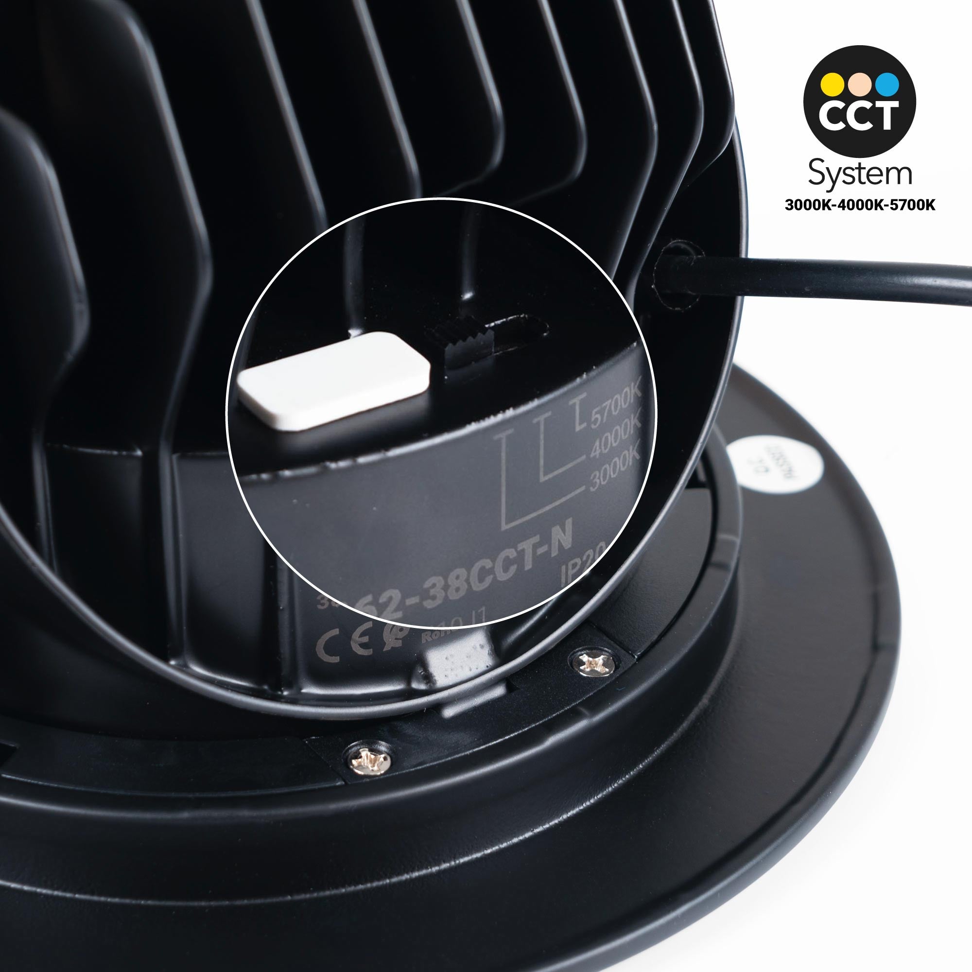 Downlight LED circular orientable CCT 38W - 120° Driver LIFUD