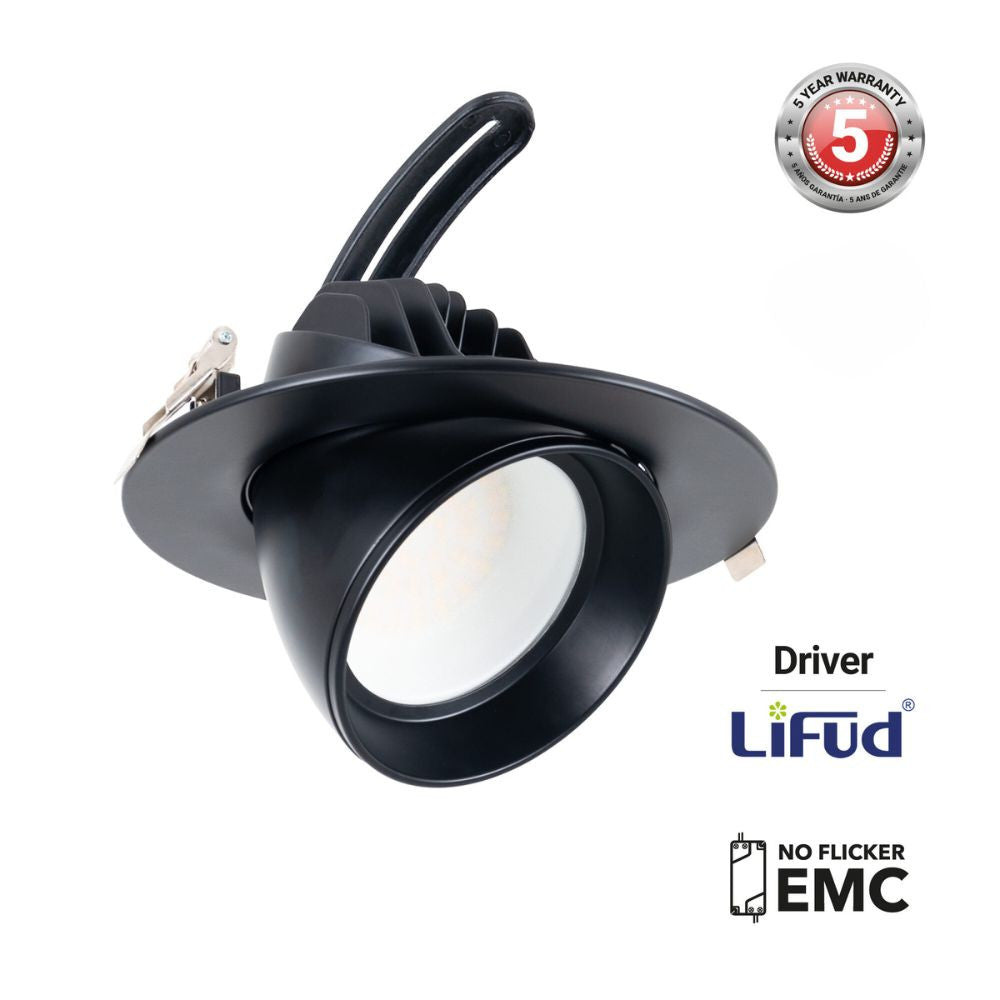 Downlight LED circular orientable CCT 38W - 120° Driver LIFUD