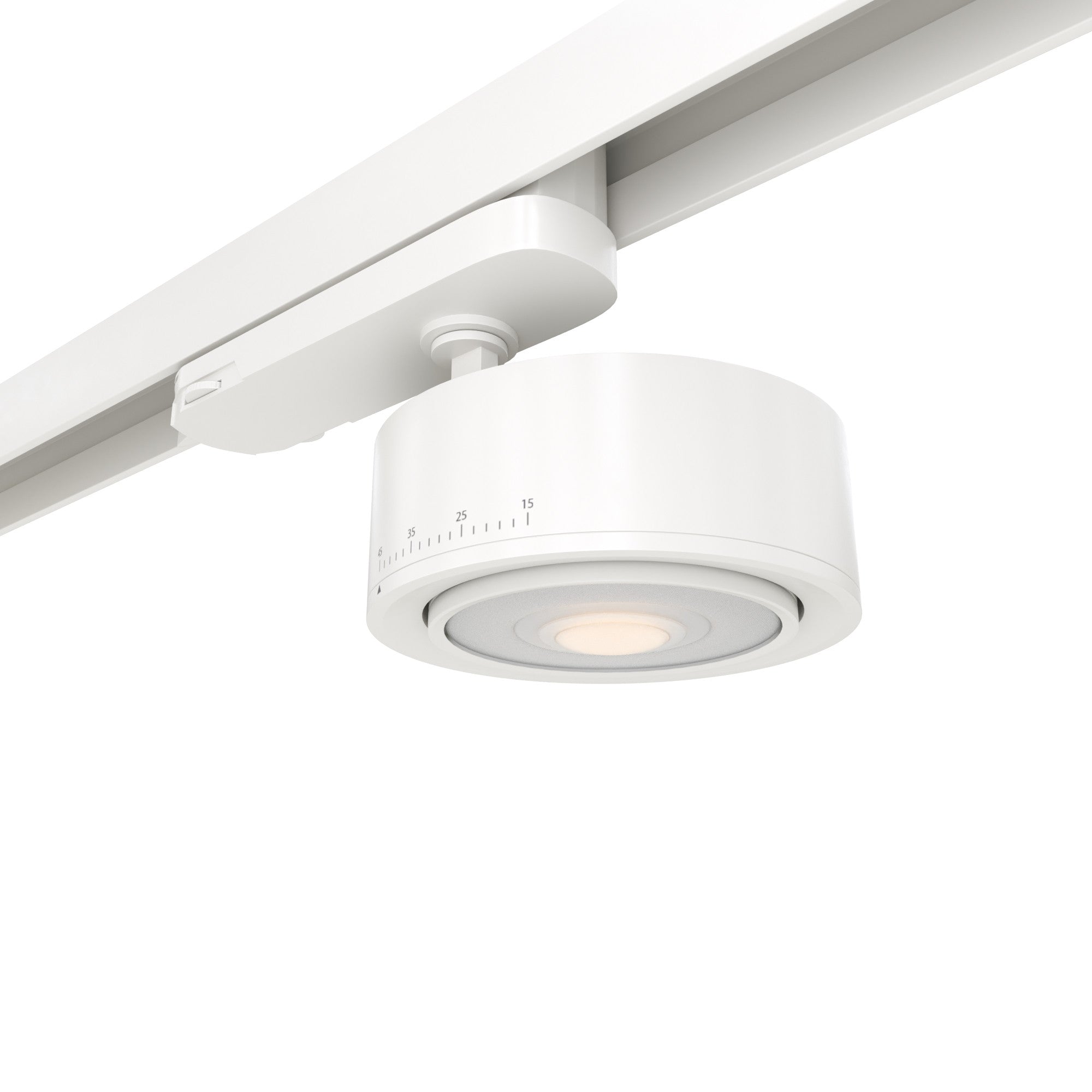 Proyector LED circular para carril trifásico 35W - ZOOM 15º- 45º - 4000K - CRI 90