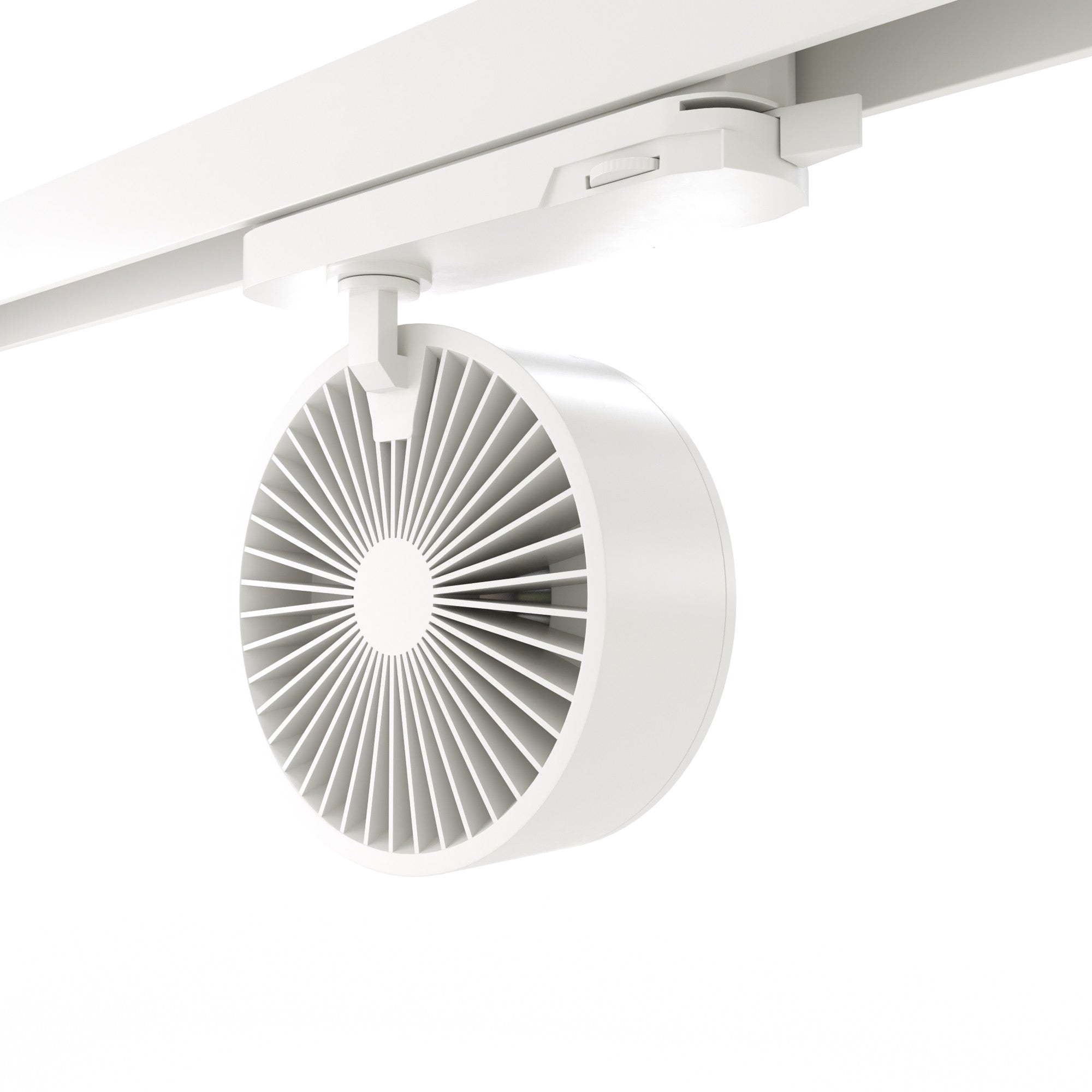Proyector LED circular para carril trifásico 35W - ZOOM 15º- 45º - 4000K - CRI 90