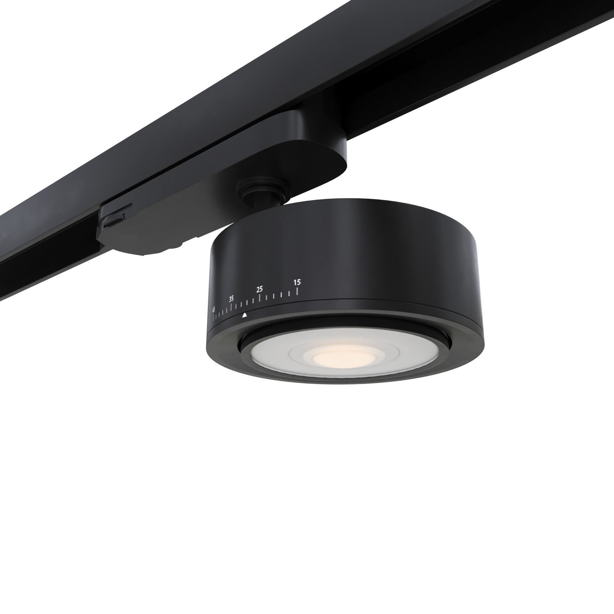 Proyector LED circular para carril trifásico 35W - ZOOM 15º- 45º - 4000K - CRI 90