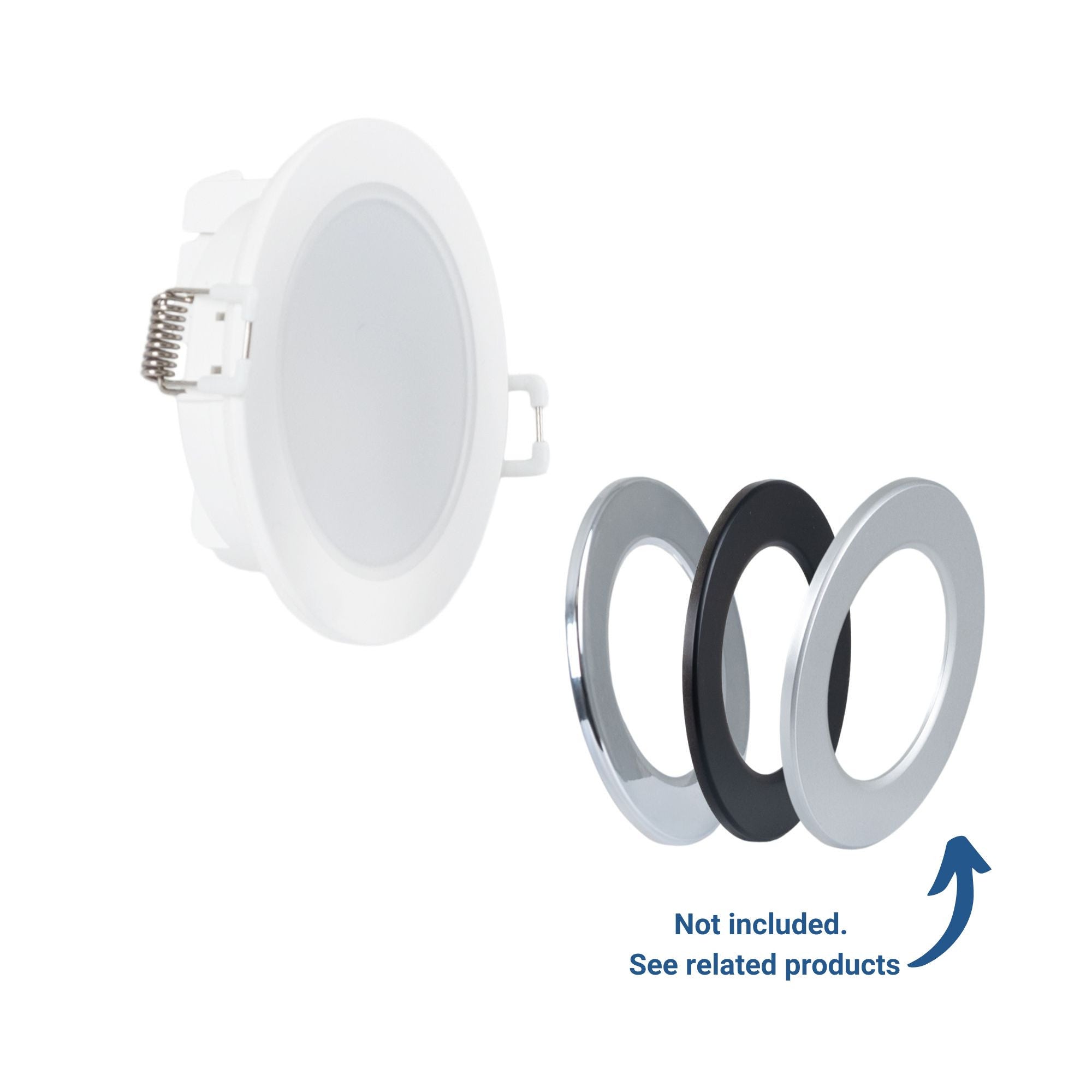 Downlight LED exterior 5W  - IP65 - TRIAC regulable - Aro intercambiable - Corte Ø68mm