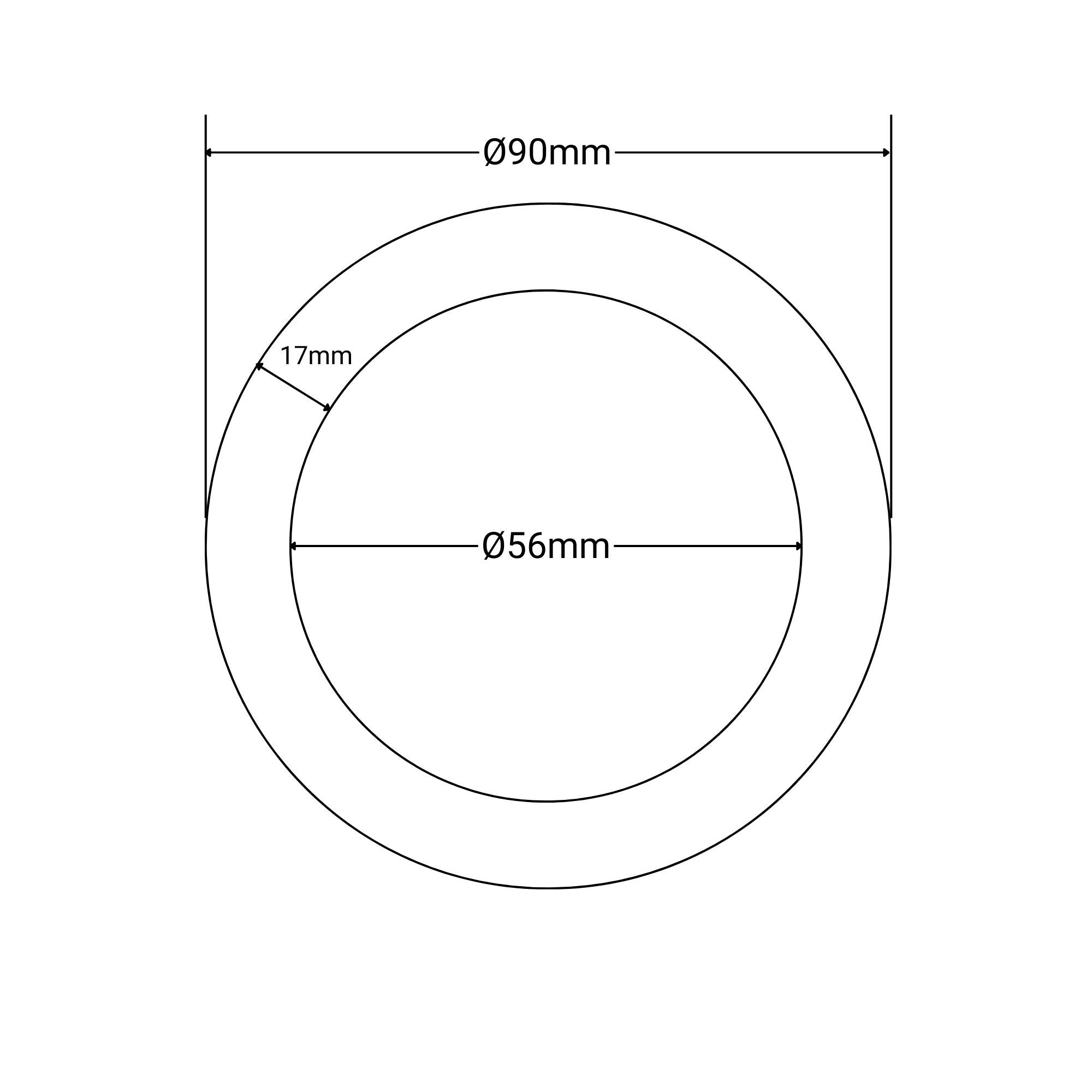 Kit Downlight LED exterior 5W - IP65 - Aro intercambiable - TRIAC regulable - Corte Ø68mm
