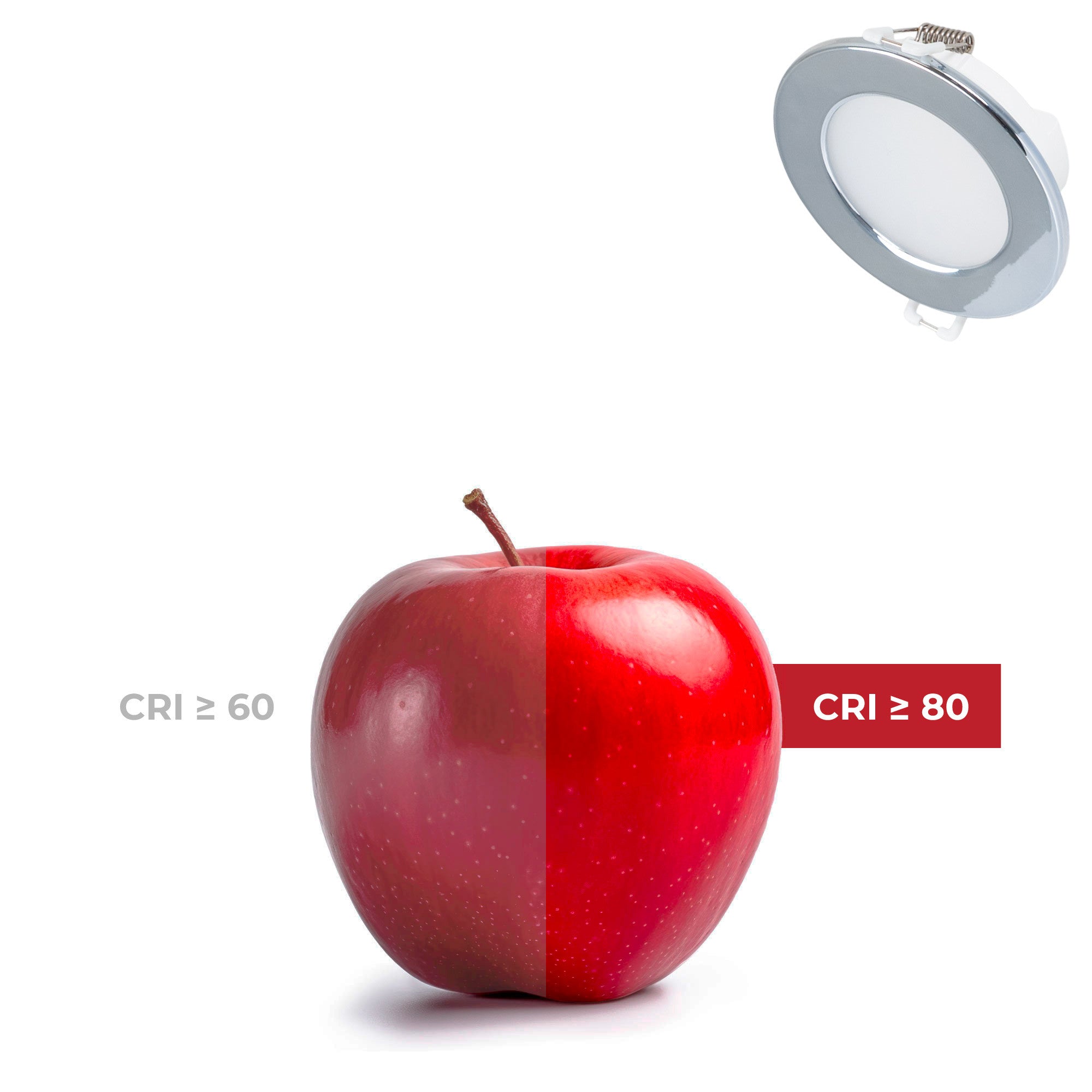 Kit Downlight LED exterior 5W - IP65 - Aro intercambiable - TRIAC regulable - Corte Ø68mm