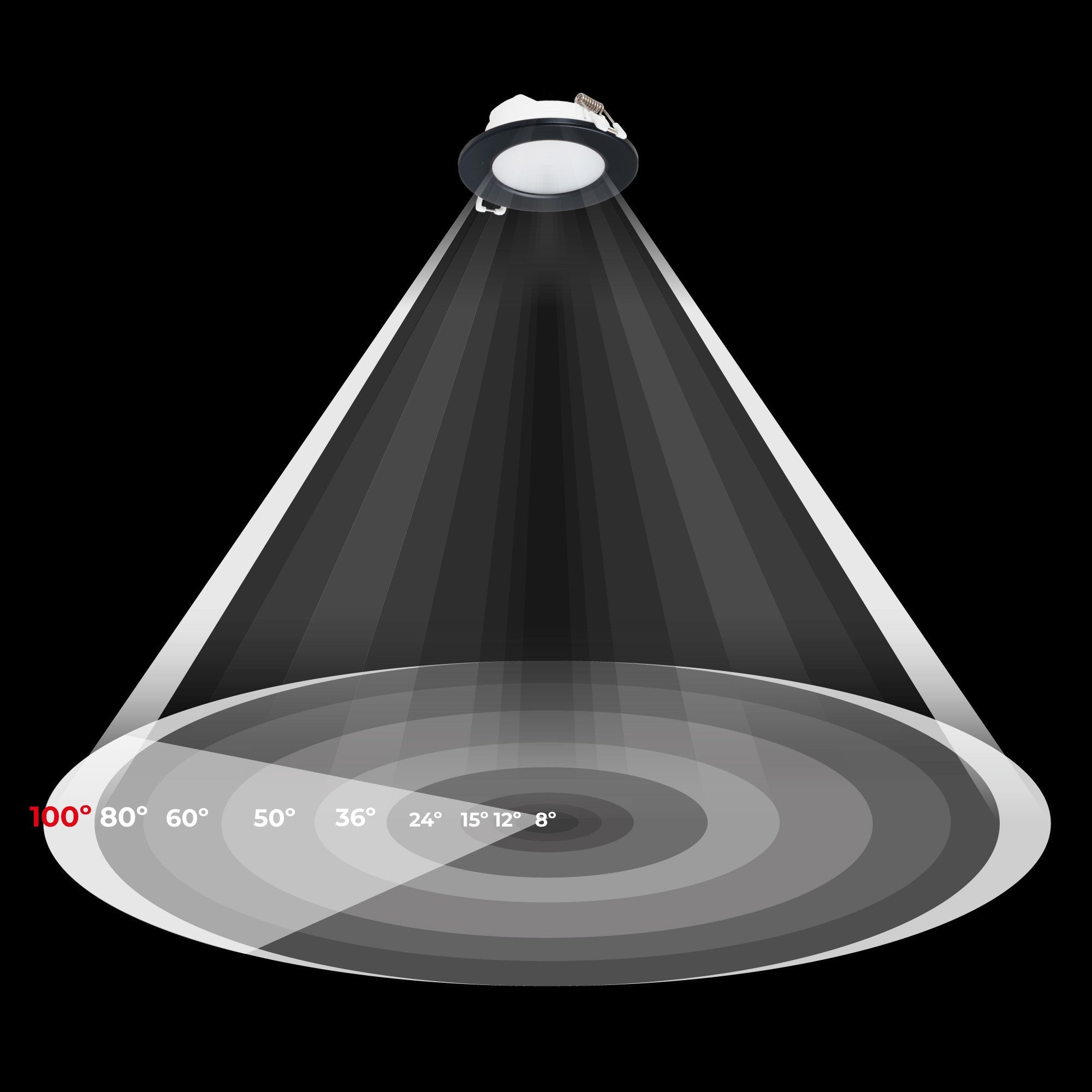Kit Downlight LED exterior 5W - IP65 - Aro intercambiable - TRIAC regulable - Corte Ø68mm