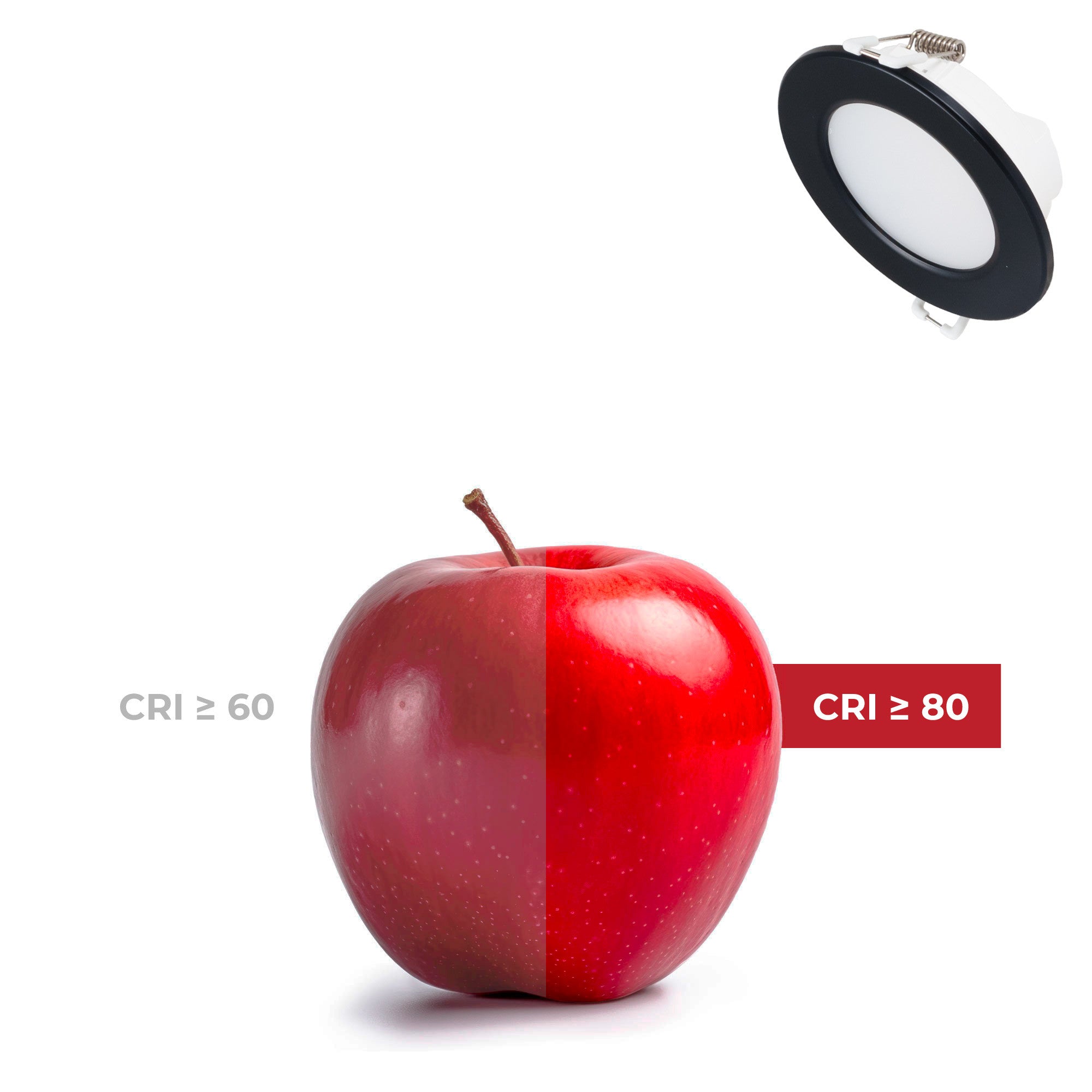 Kit Downlight LED exterior 5W - IP65 - Aro intercambiable - TRIAC regulable - Corte Ø68mm