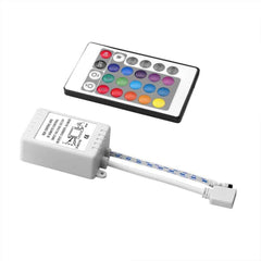 Controlador RGB 12V 6A (2a/ch) con mando IR 24 teclas