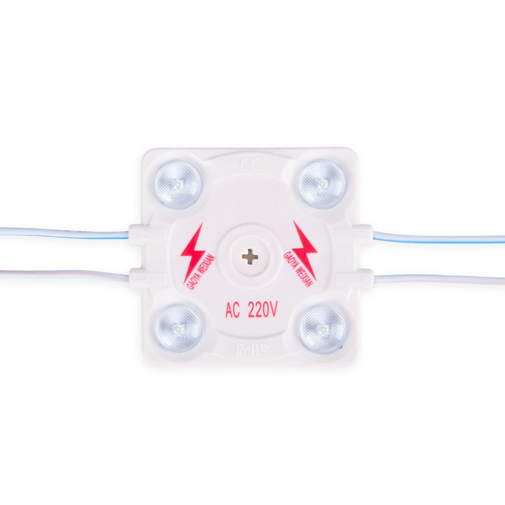 Módulo LED cuadrado para rótulos - 3.6W - 220V AC - IP65 - 165º