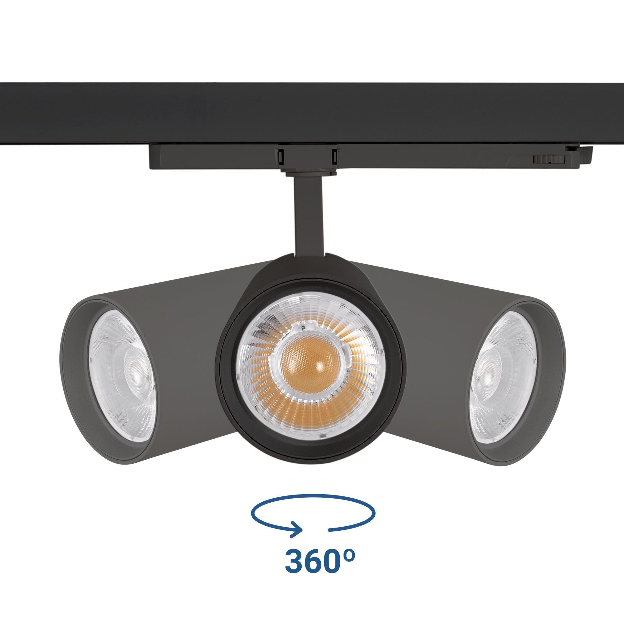 Proyector LED para carril trifásico 36W - CCT - TRIAC regulable - CRI90 - 3300 lm