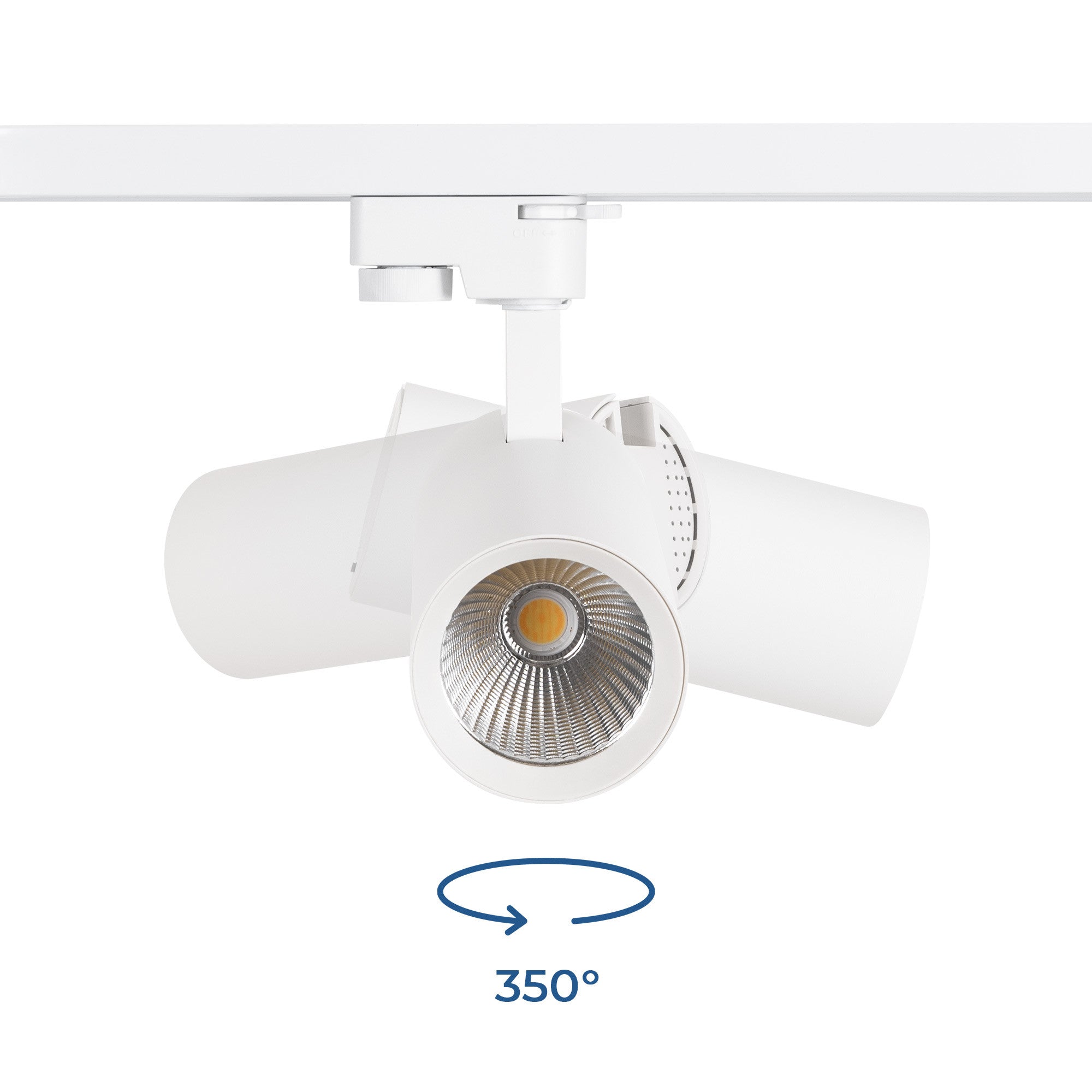 Proyector LED para carril monofásico 20W - CCT - CRI 90 - 1800 lm