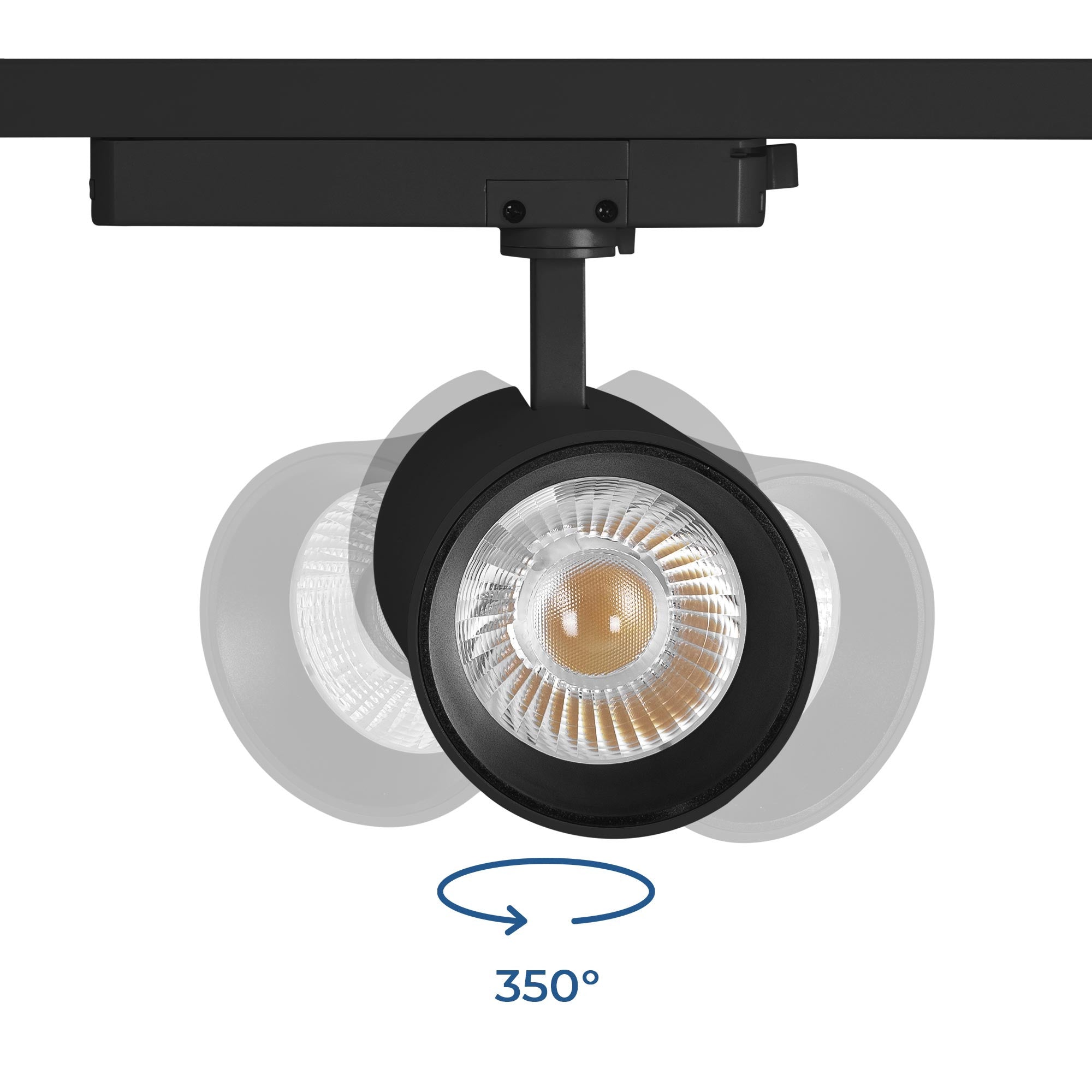 Proyector LED arquitectónico para carril monofásico CCT - 40W - CRI 90