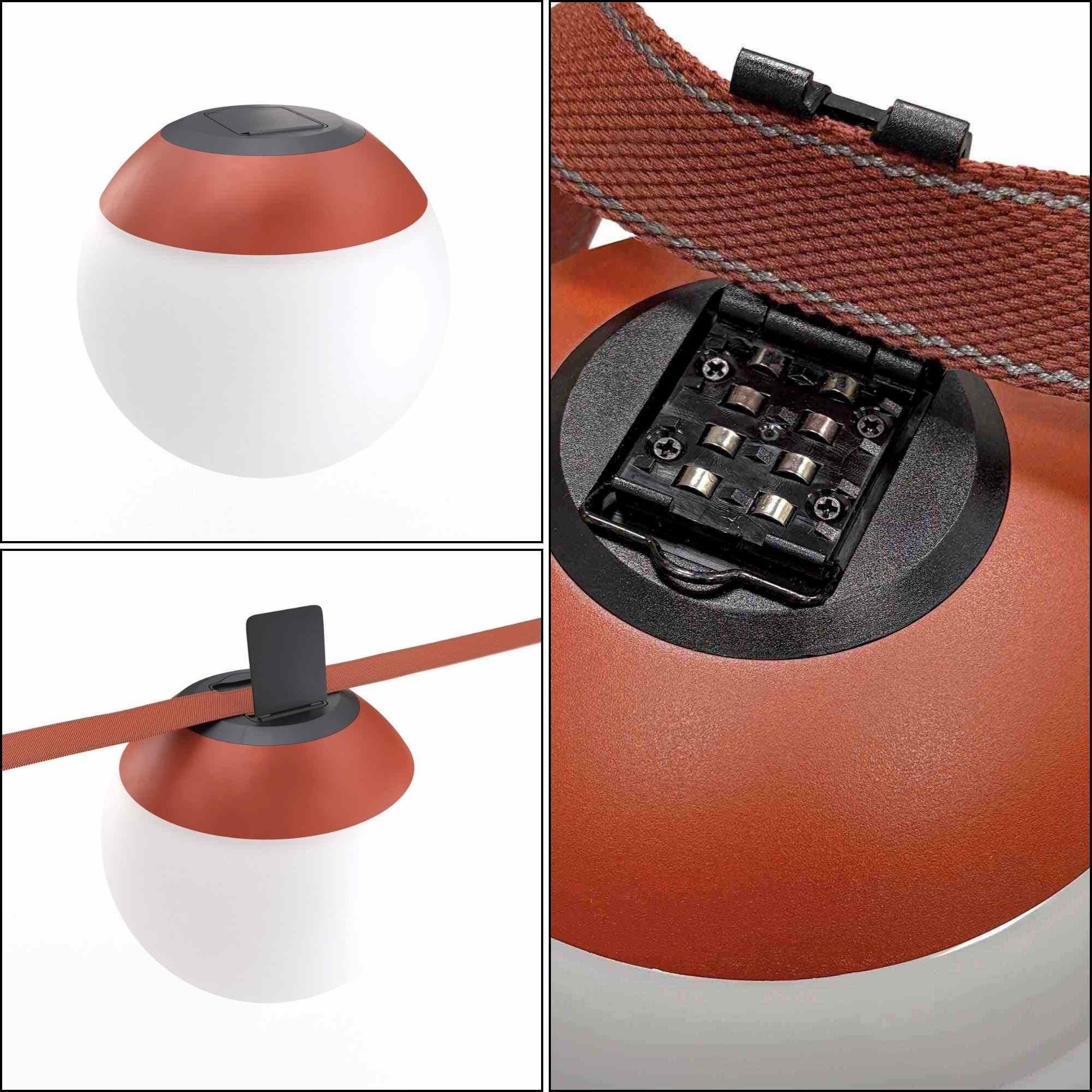 Lámpara configurable "Axia 1" - KIT lámpara bola 12W + cinta textil eléctrica + accesorios