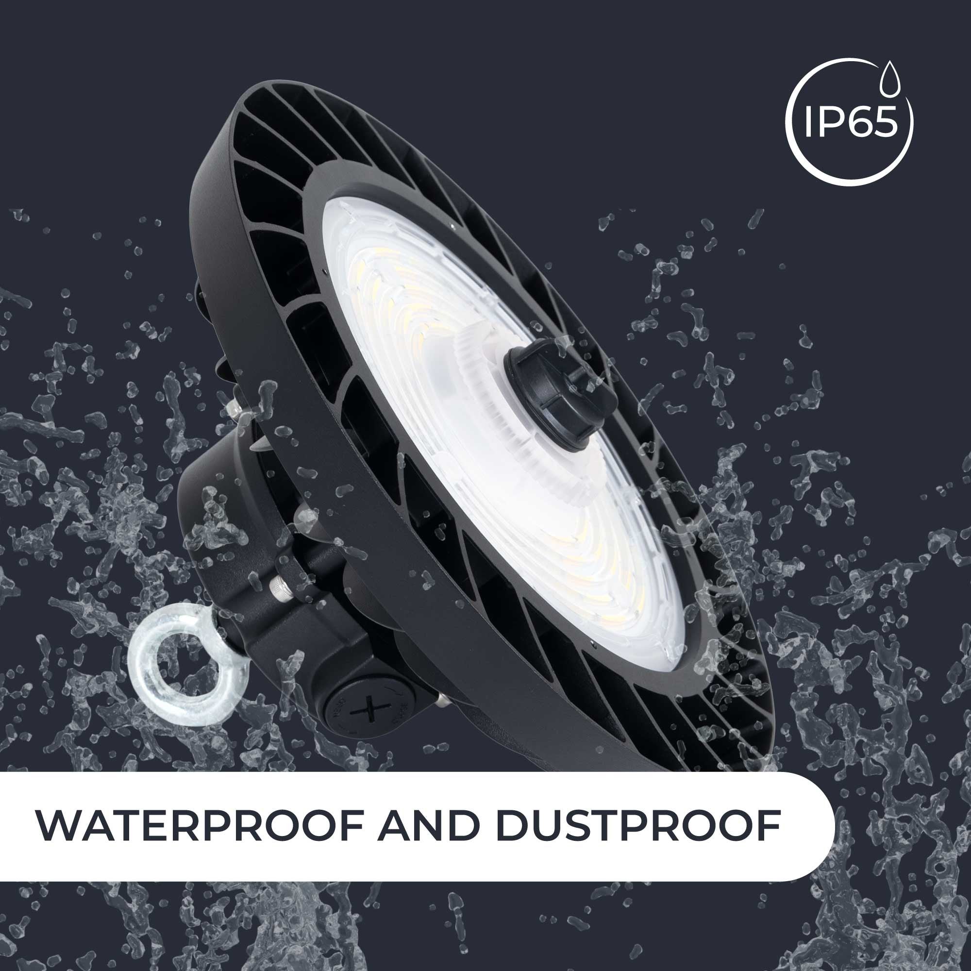 Campana LED UFO industrial 150W - CCT - 170lm/W - Driver LIFUD - IP65 - 10 años garantía
