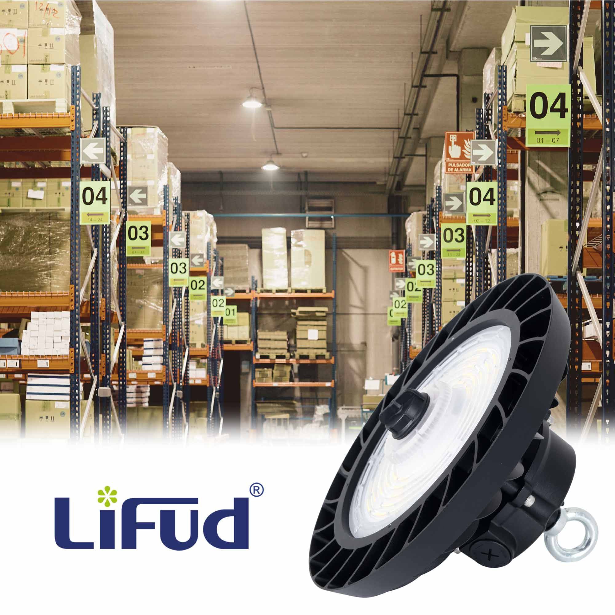 Campana LED UFO industrial 150W - CCT - 170lm/W - Driver LIFUD - IP65 - 10 años garantía