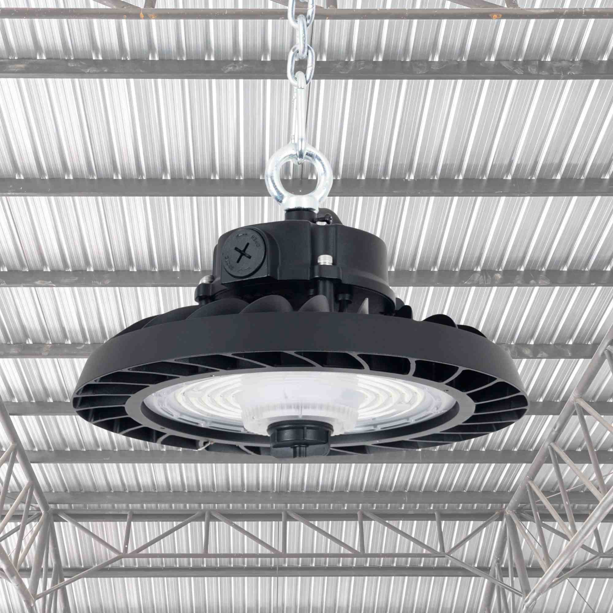 Campana LED UFO industrial 150W - CCT - 170lm/W - Driver LIFUD - IP65 - 10 años garantía