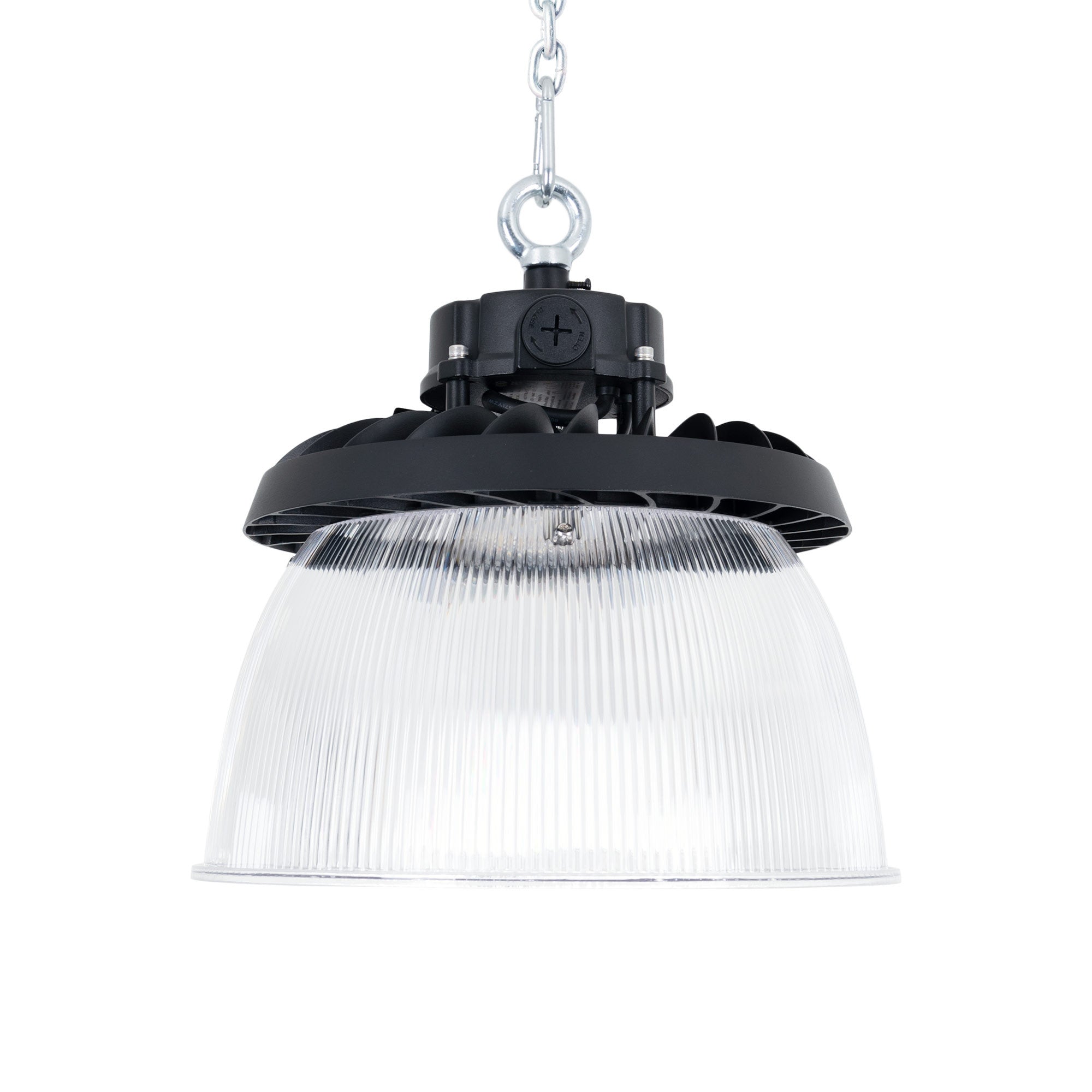 Difusor lumínico de policarbonato para campana LED industrial  B8155-150W - B8150-150 - Ángulo 90°