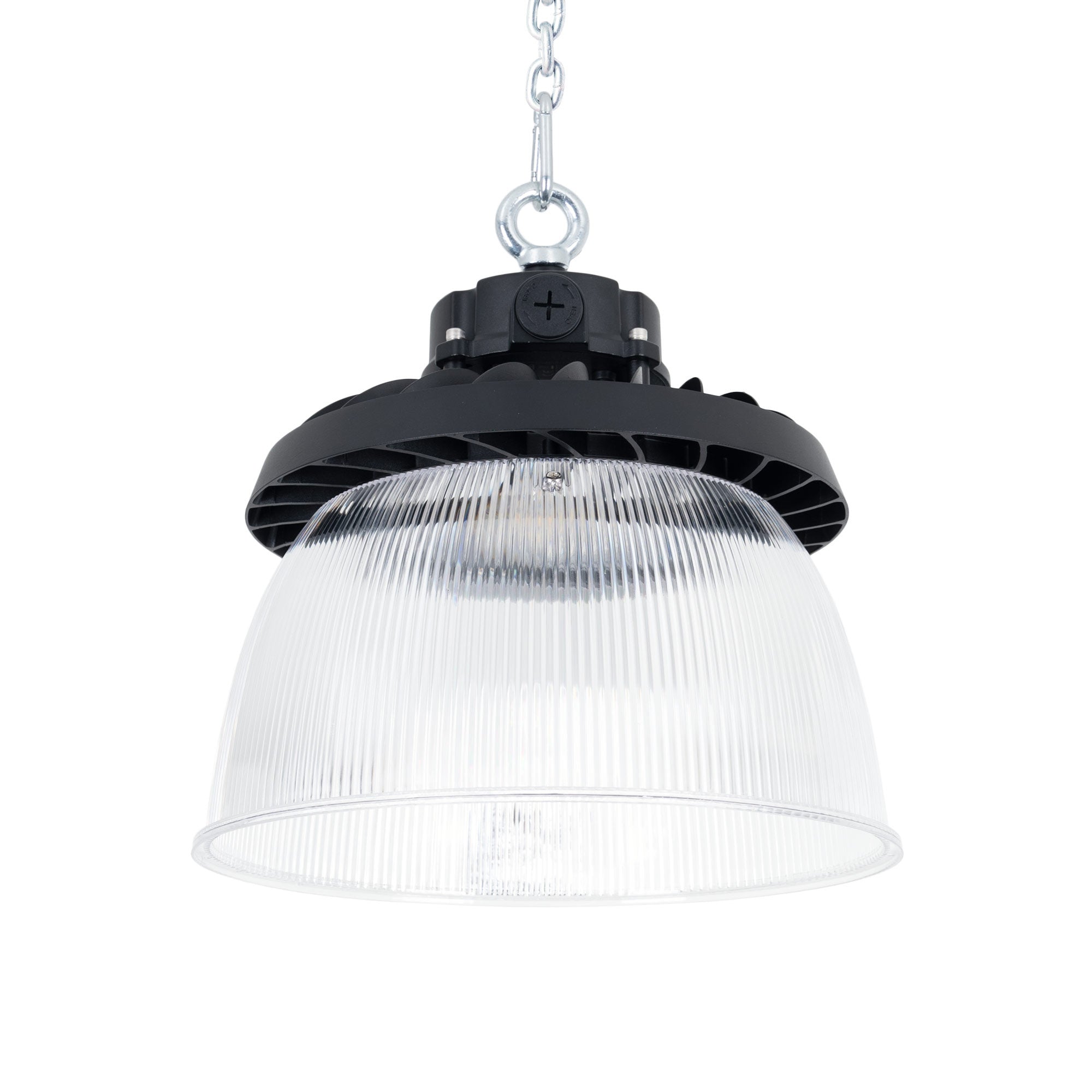 Difusor lumínico de policarbonato para campana LED industrial  B8155-150W - B8150-150 - Ángulo 90°