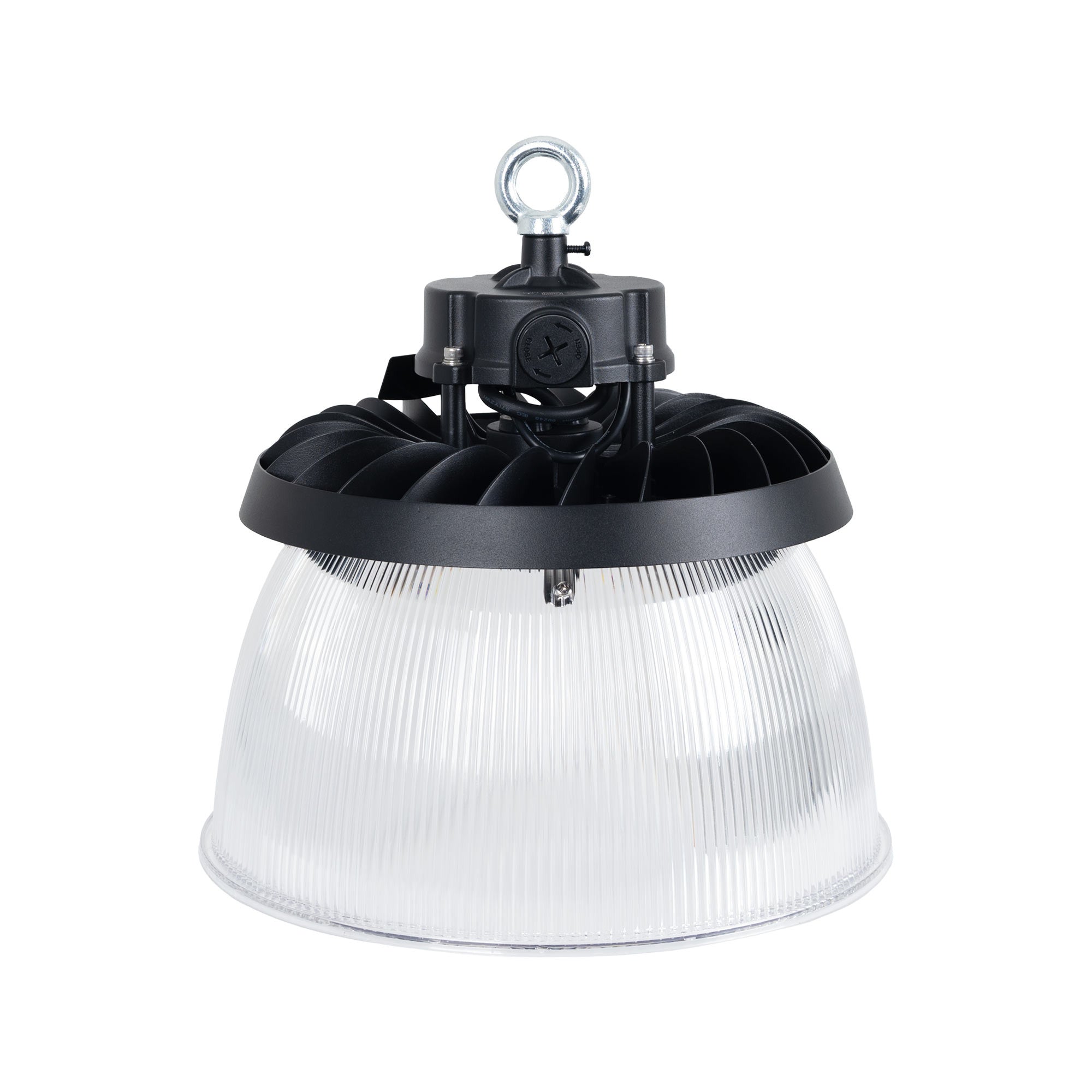 Difusor lumínico de policarbonato para campana LED industrial  B8155-150W - B8150-150 - Ángulo 90°