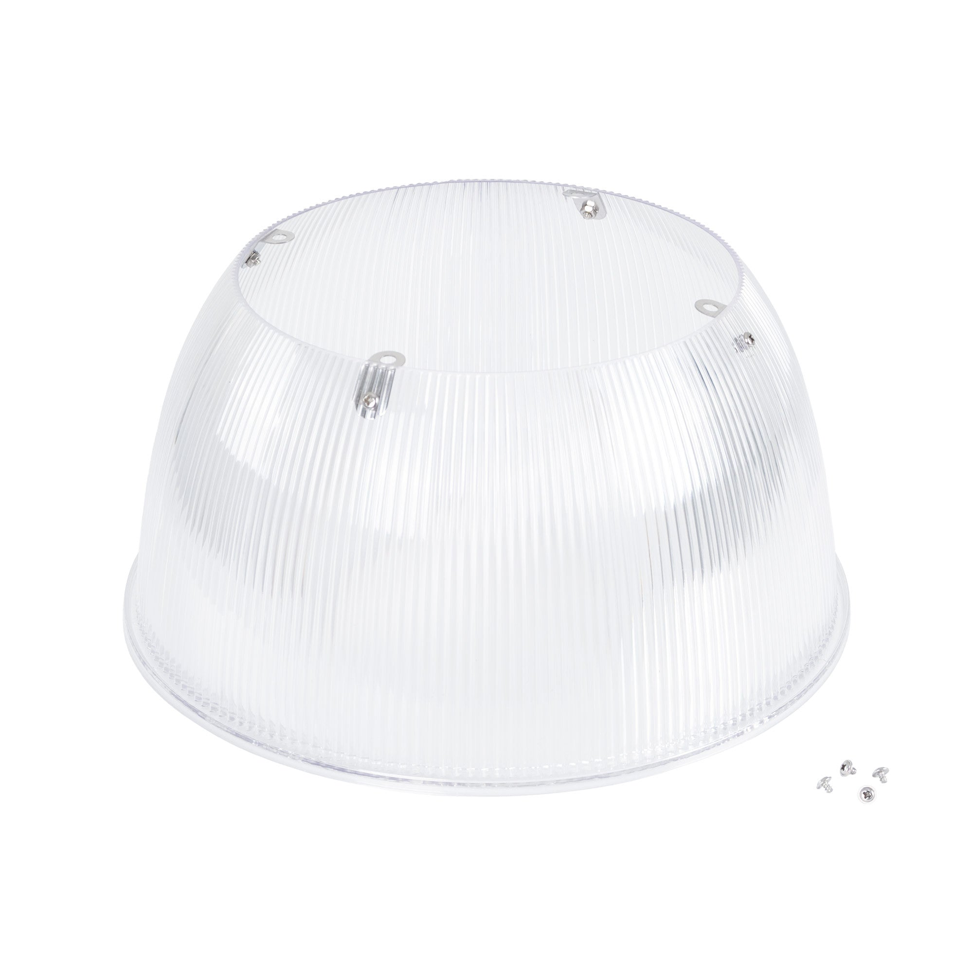 Difusor lumínico de policarbonato para campana LED industrial  B8155-150W - B8150-150 - Ángulo 90°