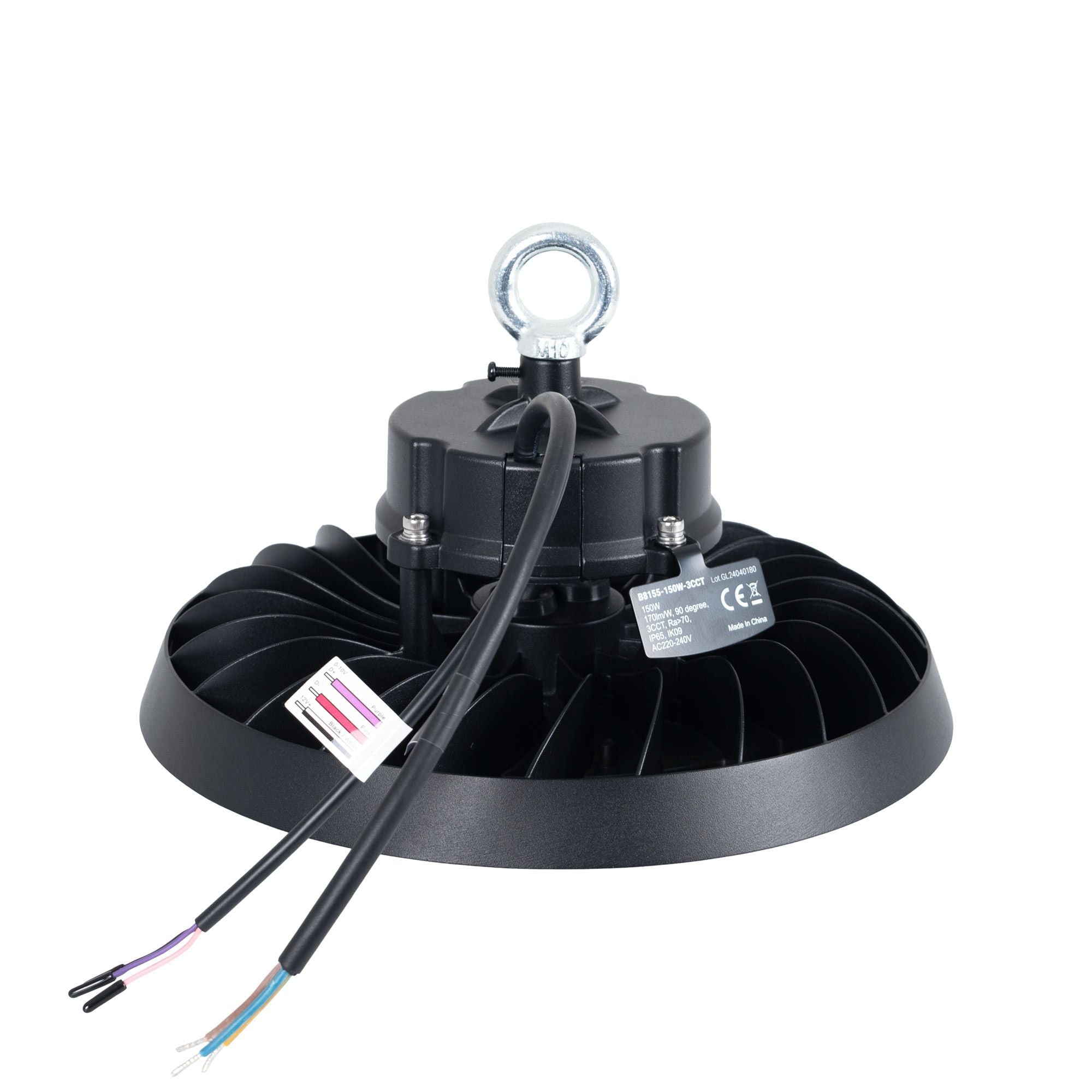 Campana LED UFO industrial 150W - CCT - Con sensor de movimiento - 170lm/W - Driver LIFUD - IP65 - 5 años garantía
