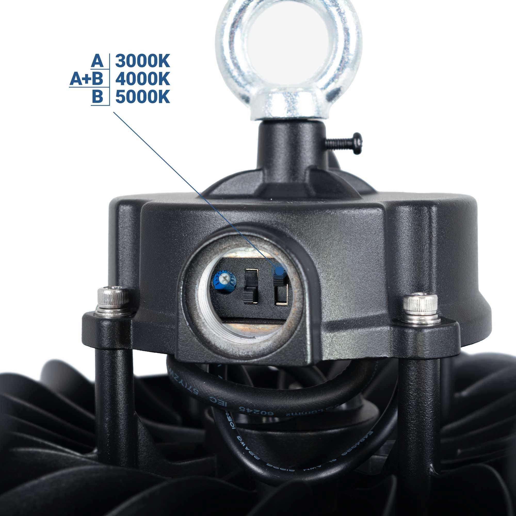 Campana LED UFO industrial 150W - CCT - Con sensor de movimiento - 170lm/W - Driver LIFUD - IP65 - 5 años garantía