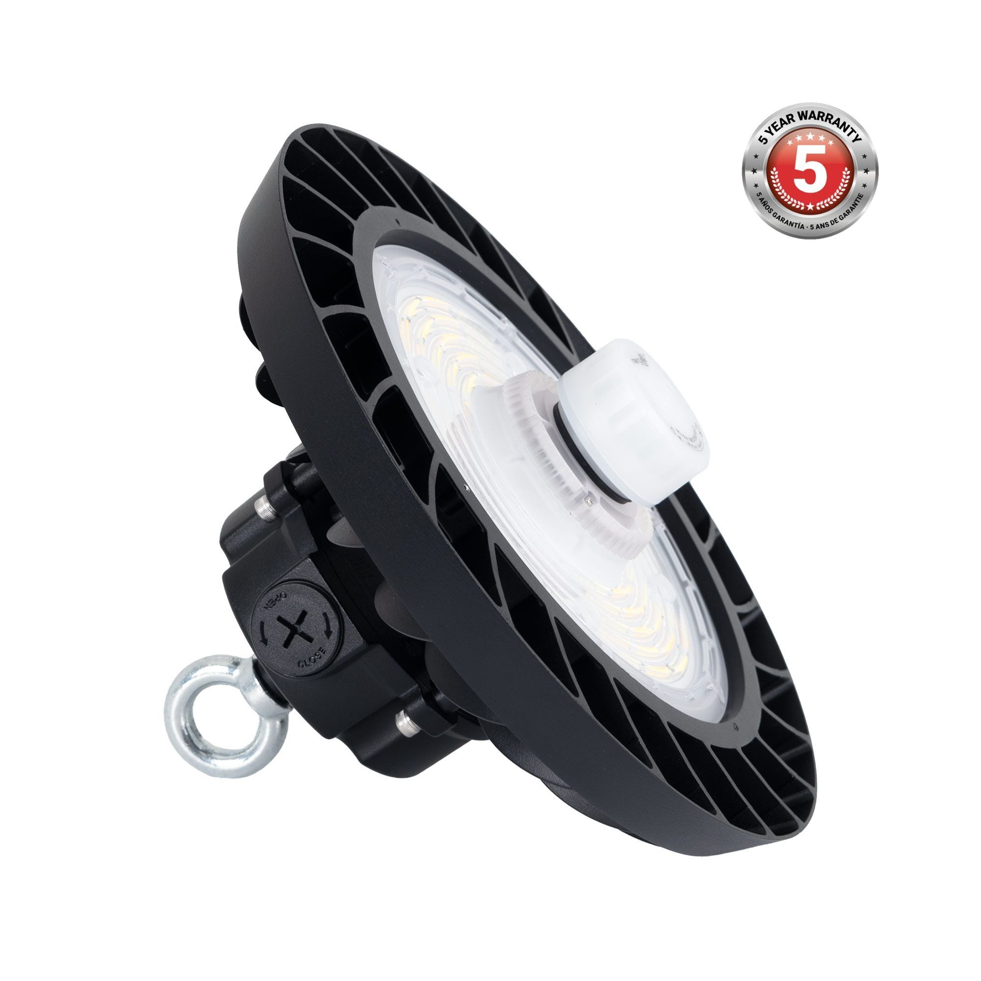 Campana LED UFO industrial 150W - CCT - Con sensor de movimiento - 170lm/W - Driver LIFUD - IP65 - 5 años garantía